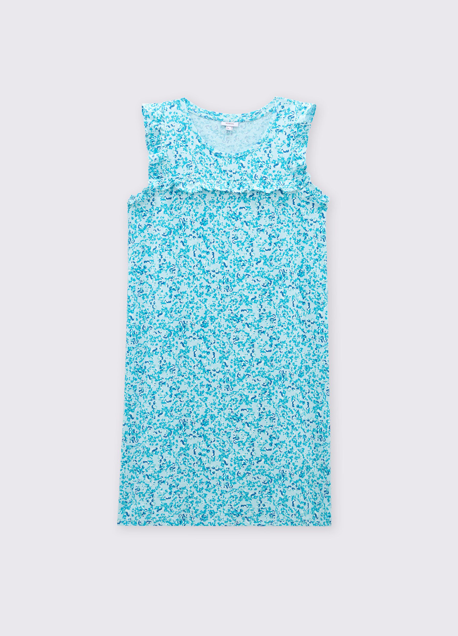 Camicia da notte in puro cotone donna_0