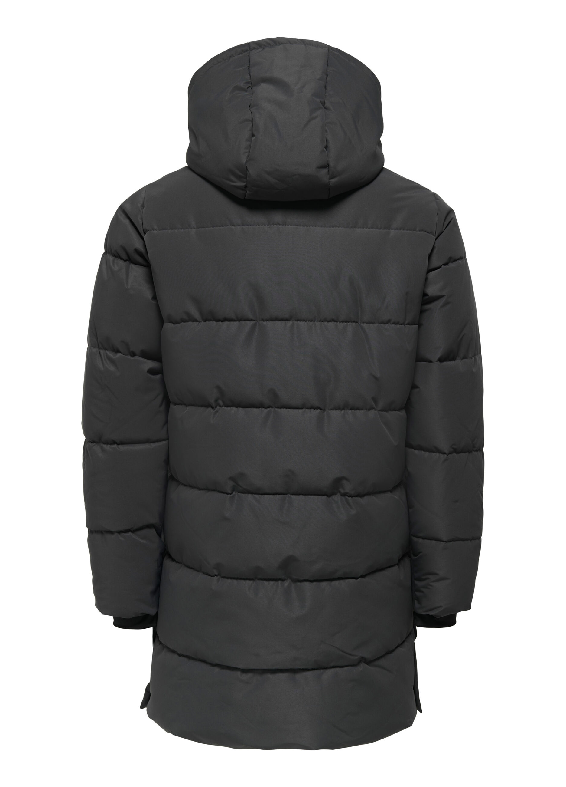 Parka lungo imbottito in tessuto tecnico uomo_1