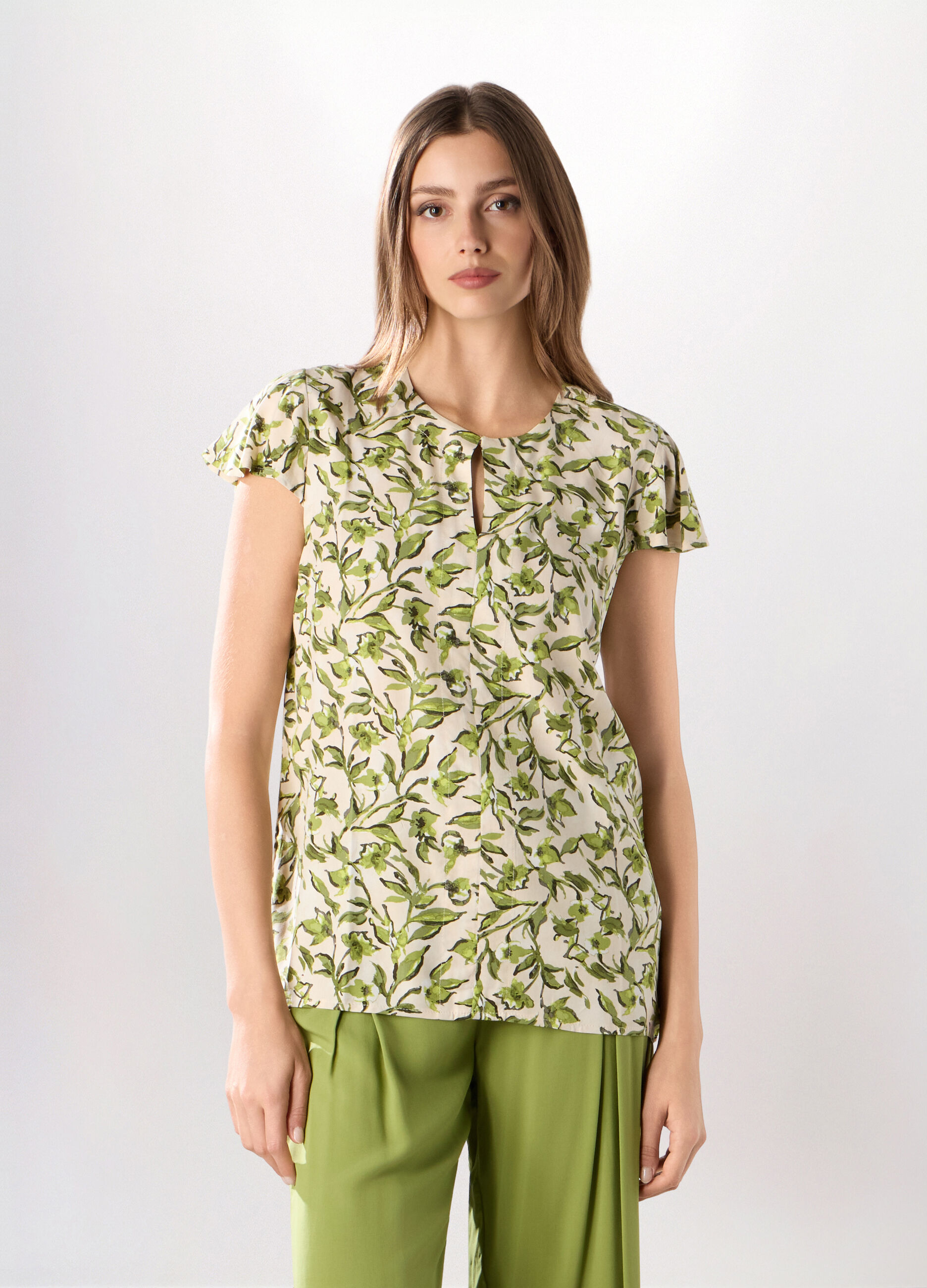 Blusa in pura viscosa donna_0