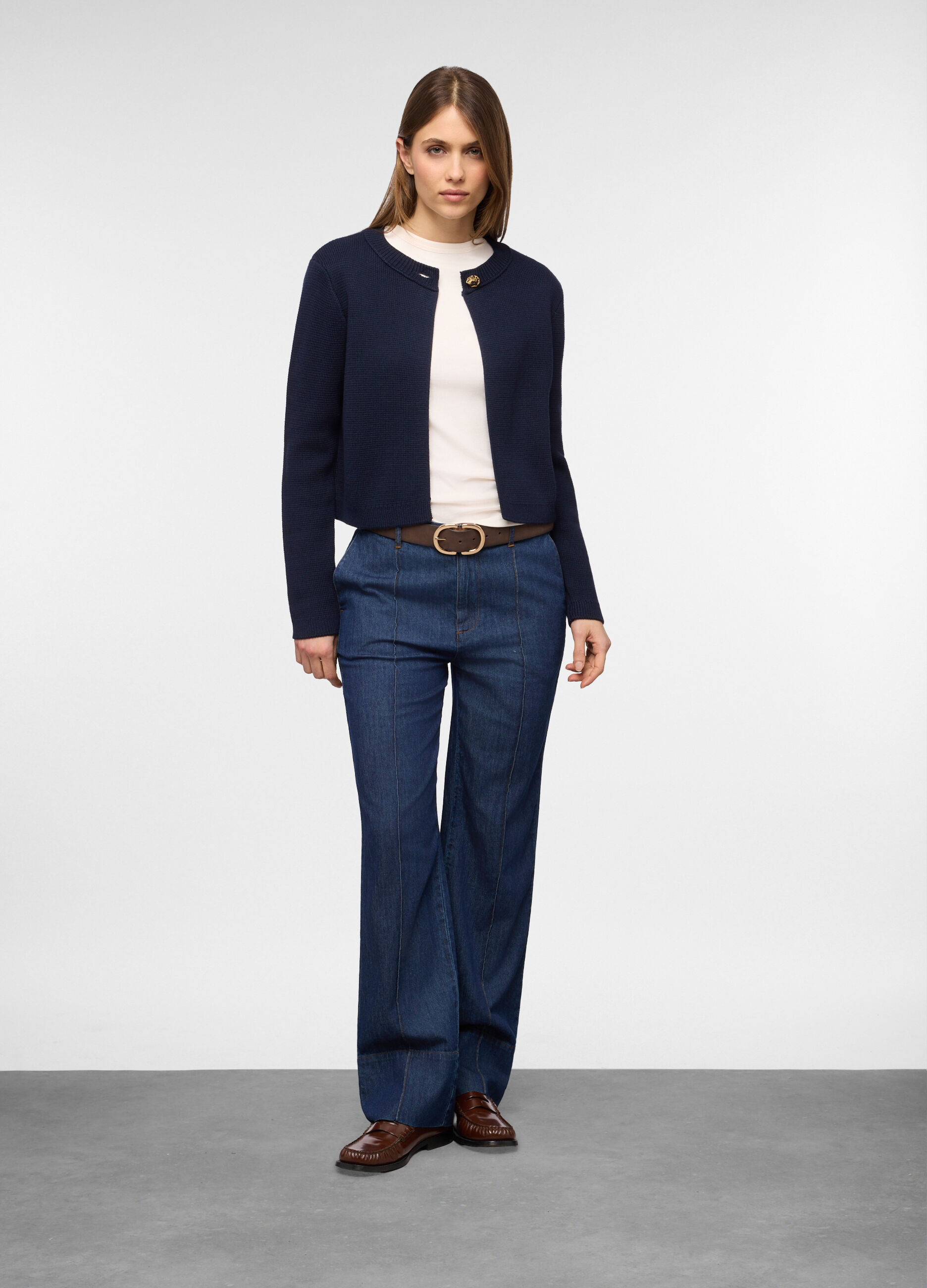 Cardigan mono bottone donna_0