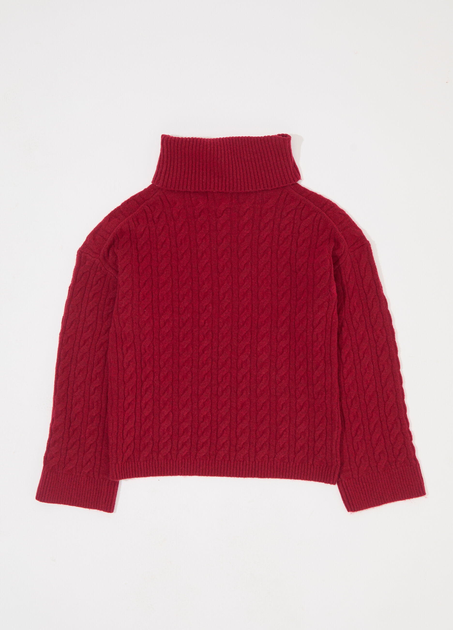 Dolcevita in misto lana a trecce donna_5