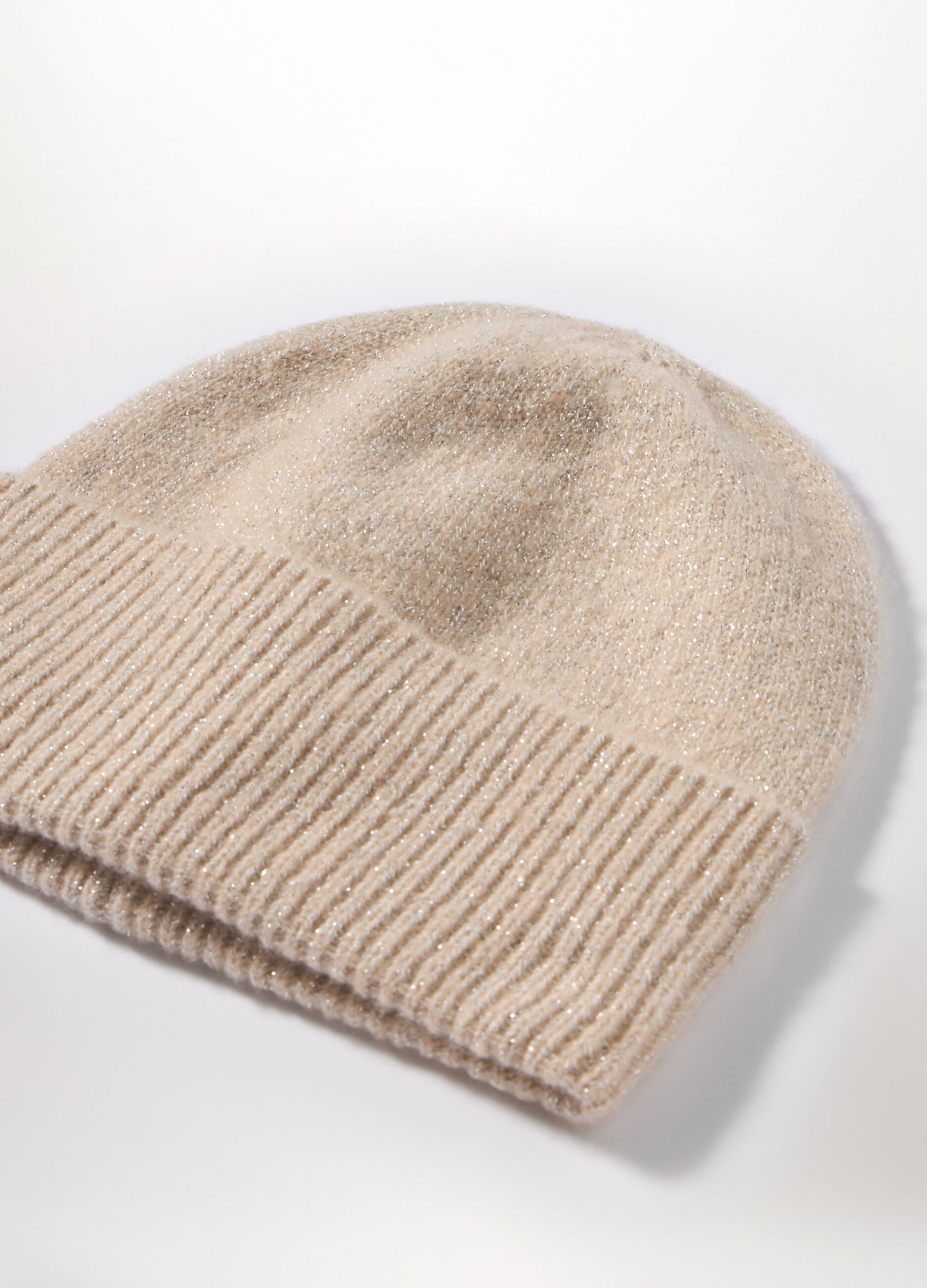 Berretto tricot con filo lurex donna_2