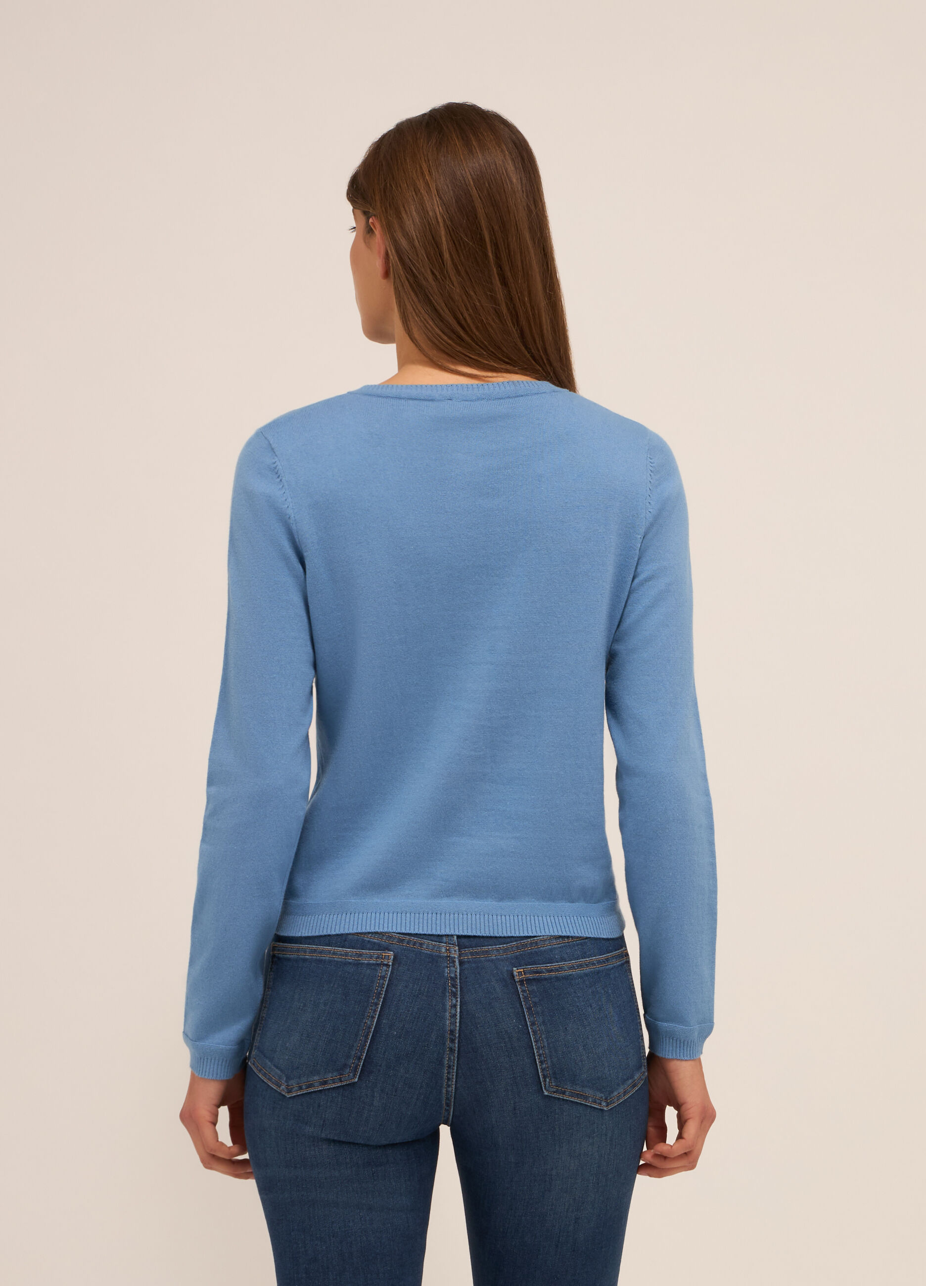 Cardigan tricot in puro cotone donna_1