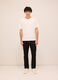 Jeans 5 tasche slim fit in denim di cotone uomo_0