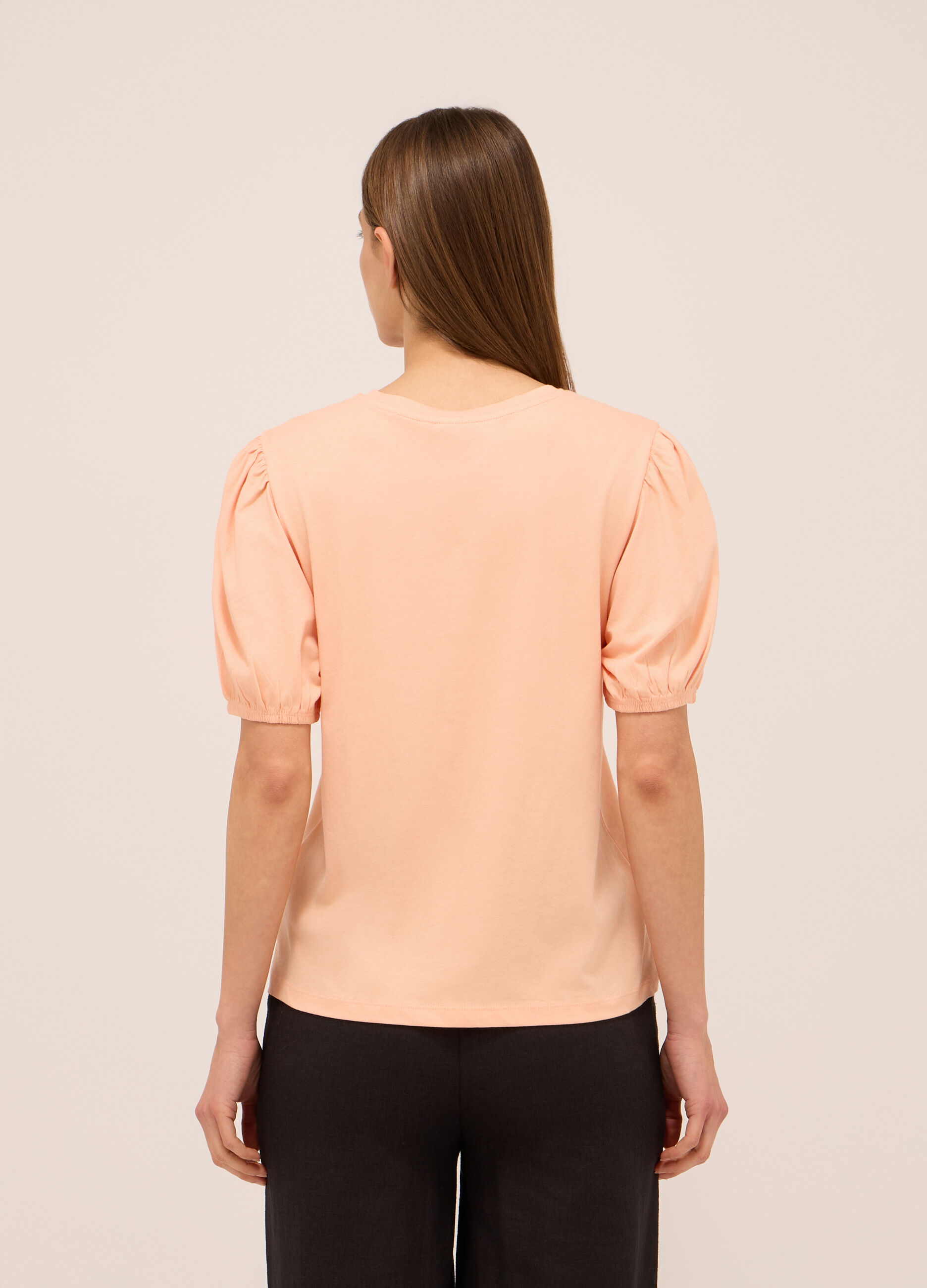 T-shirt in jersey di puro cotone donna_1