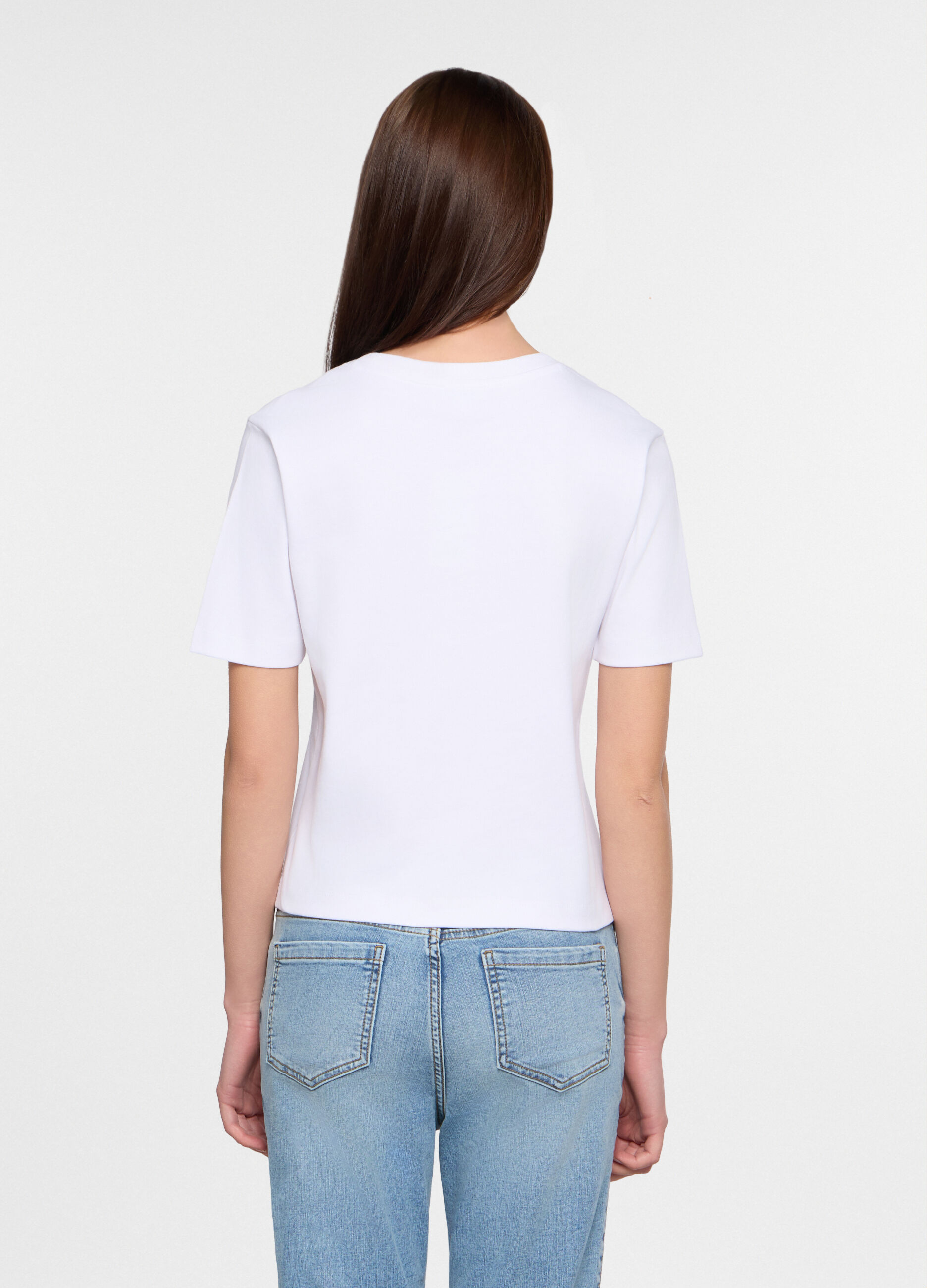 T-shirt girocollo donna_1