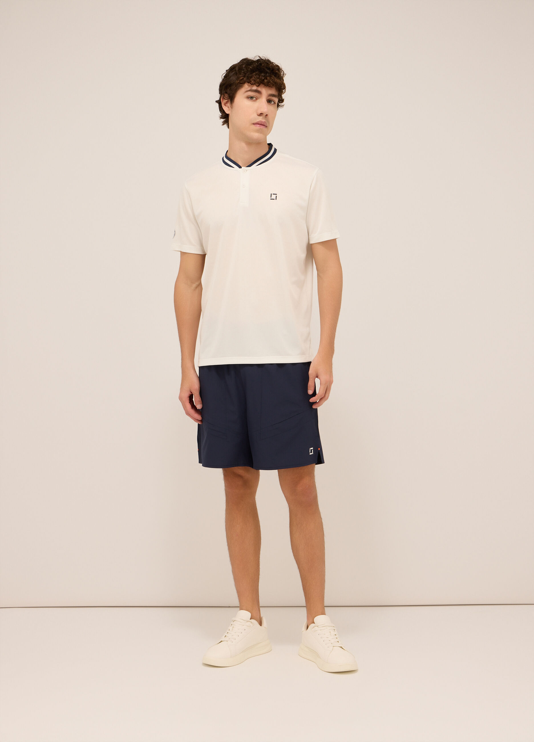 Pantaloncino sportivo in jersey stretch uomo_0