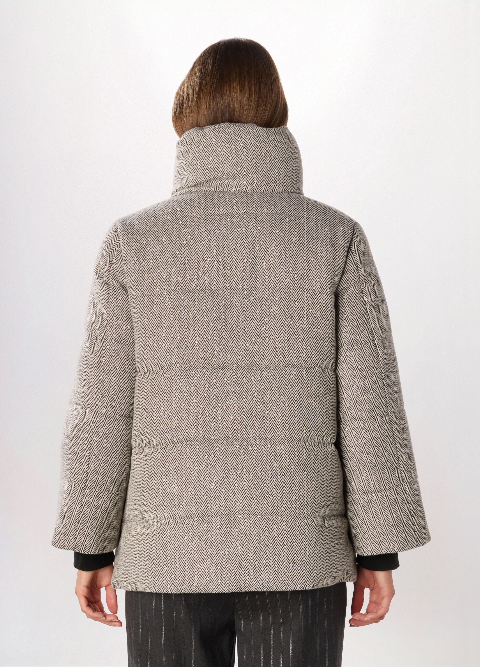 Giubbino imbottito jacquard donna_1