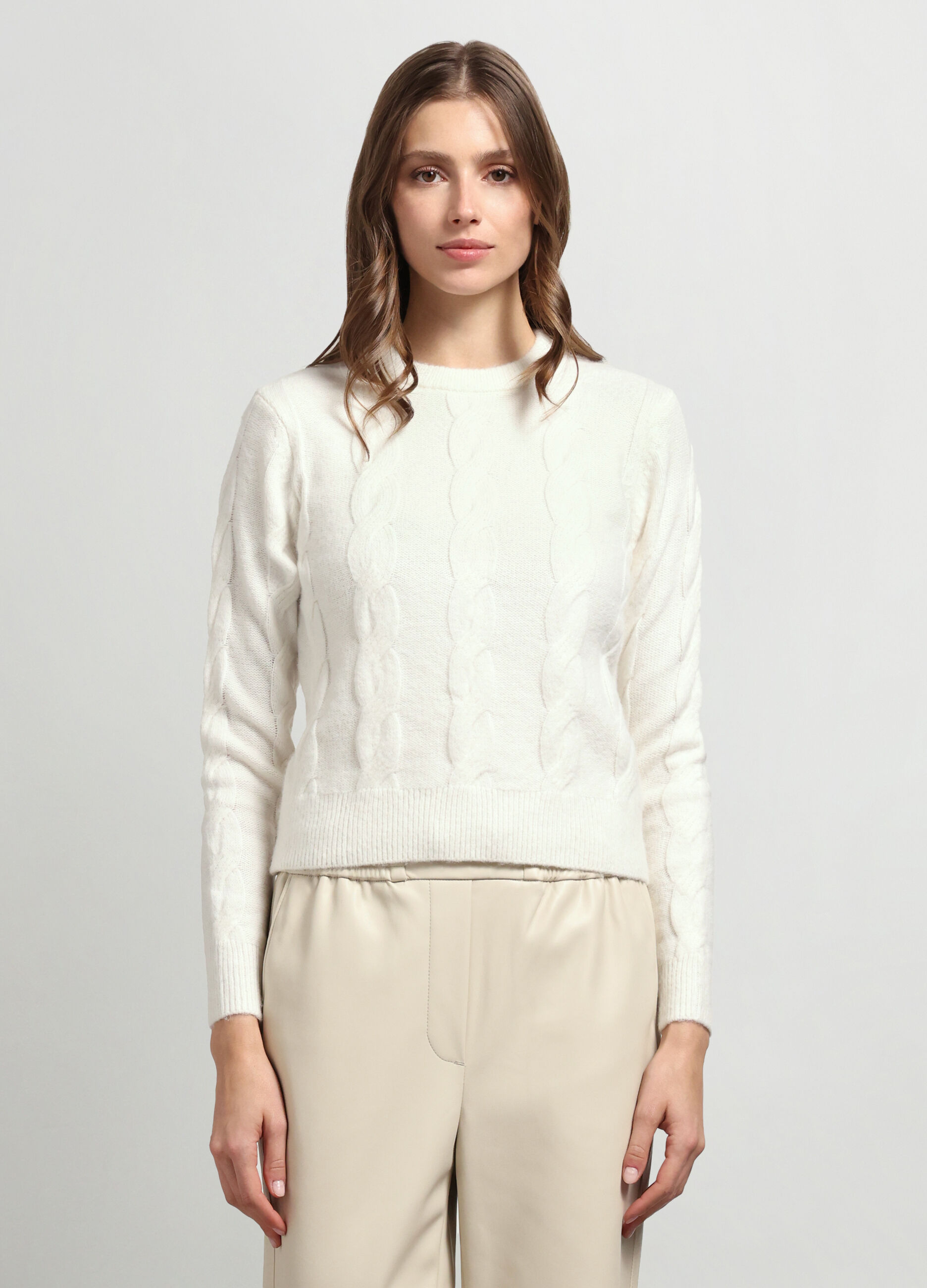 Girocollo tricot misto lana donna_0