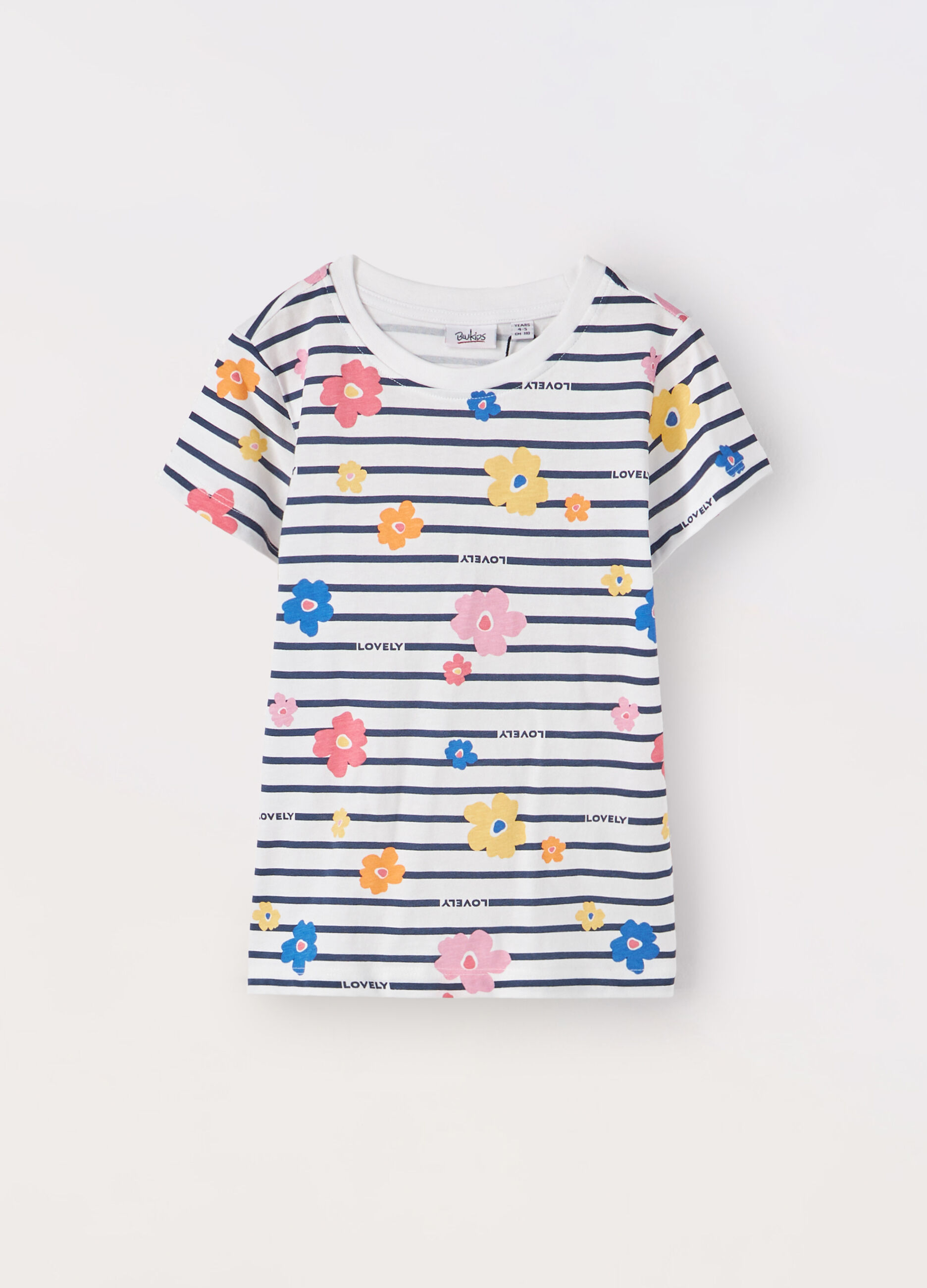 T-shirt in jersey di puro cotone bambina_0