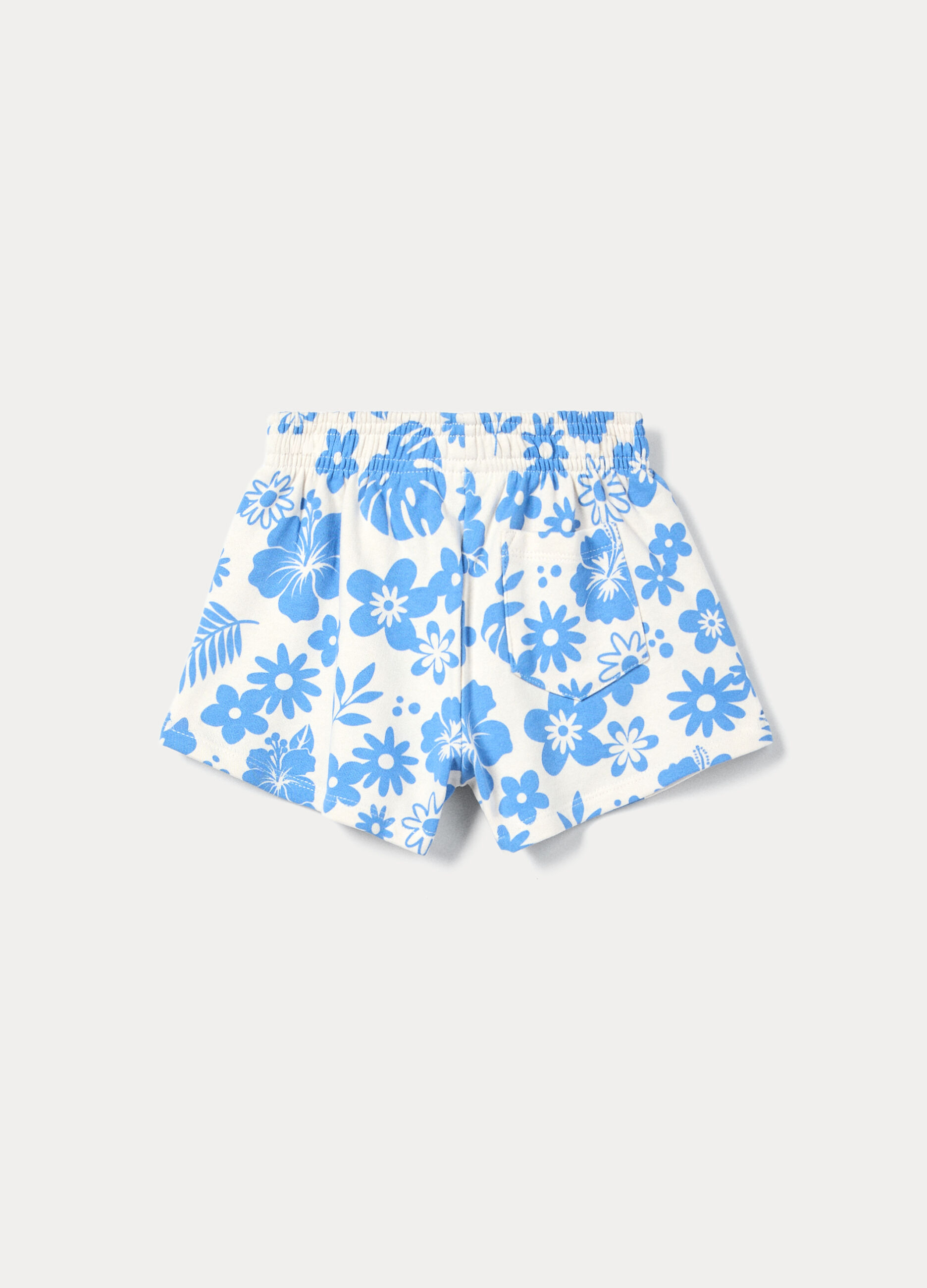Shorts in french terry di puro cotone bambina_1