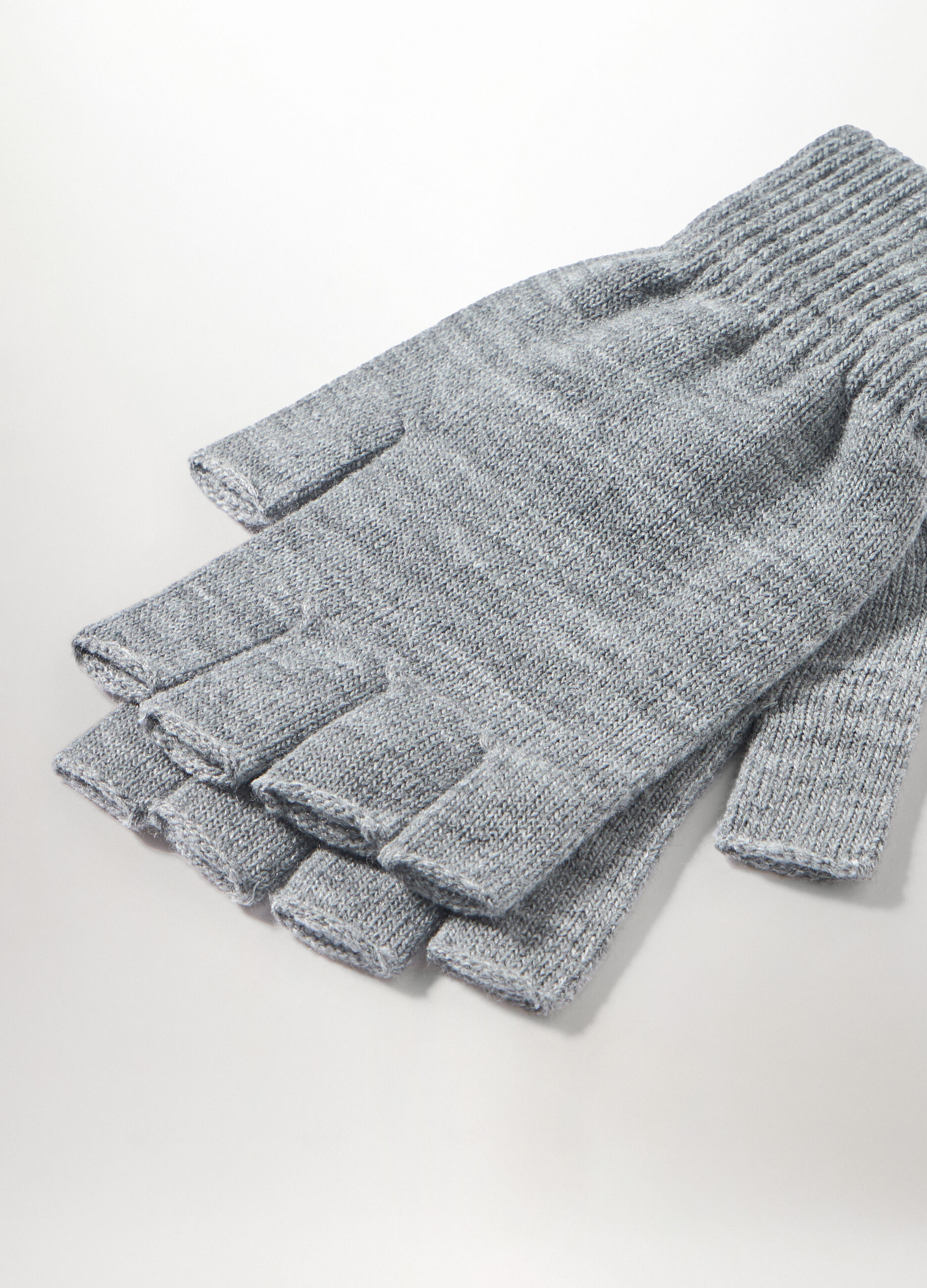 Guanti mezze dita in maglia uomo_1