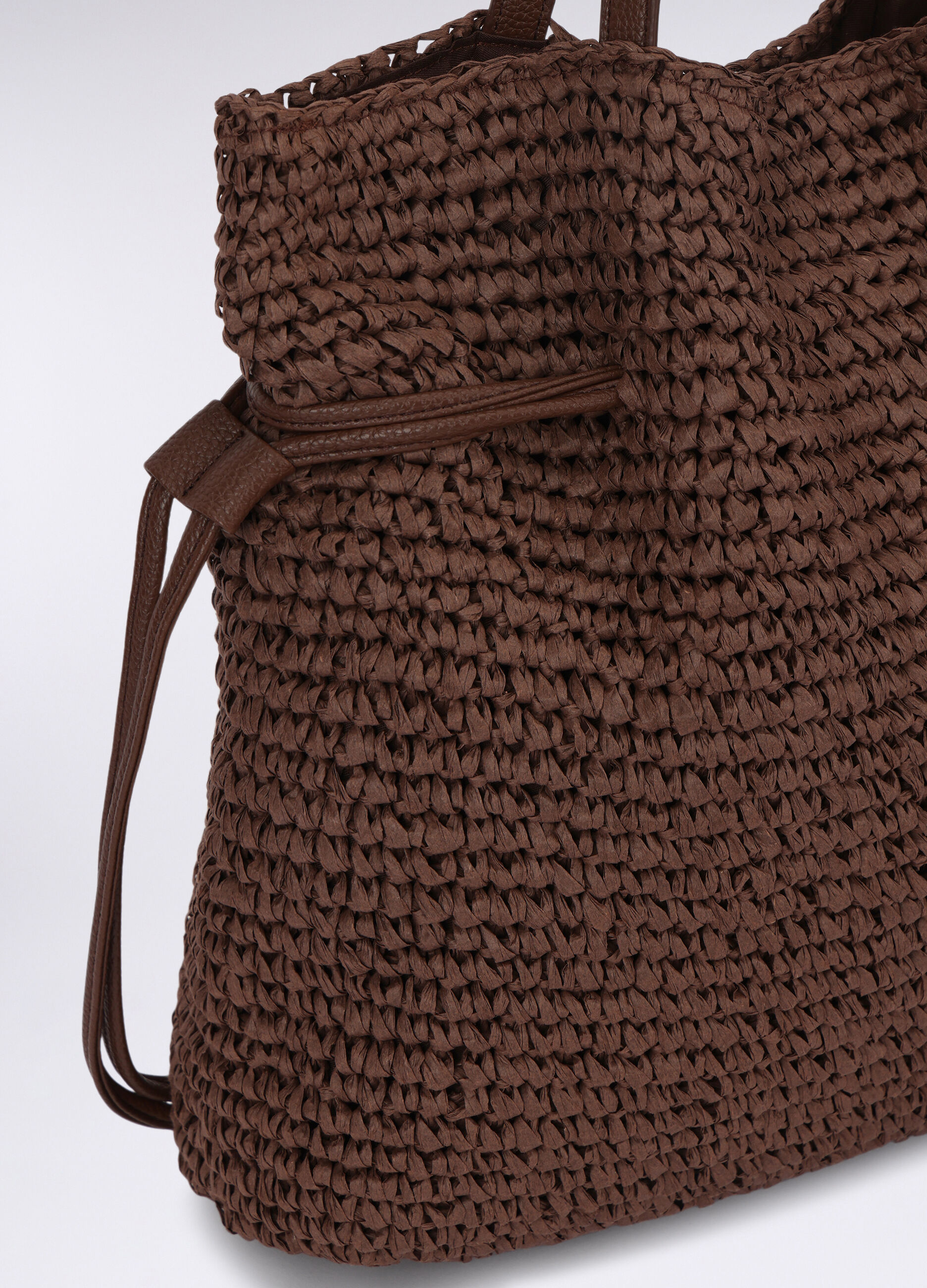 Borsa a spalla in carta tessile donna_2