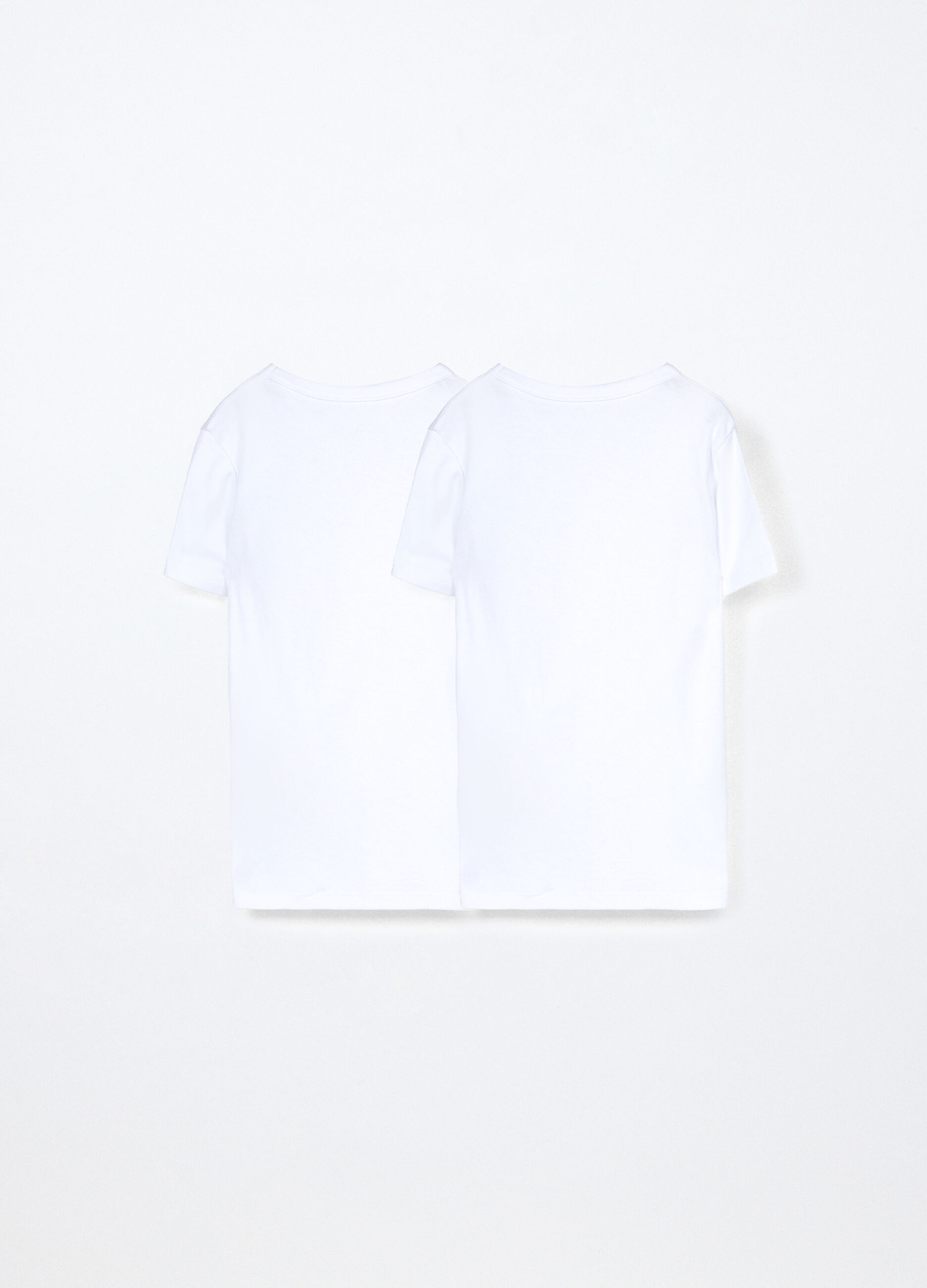 Pack 2 magliette intime in costina di puro cotone bambino_1