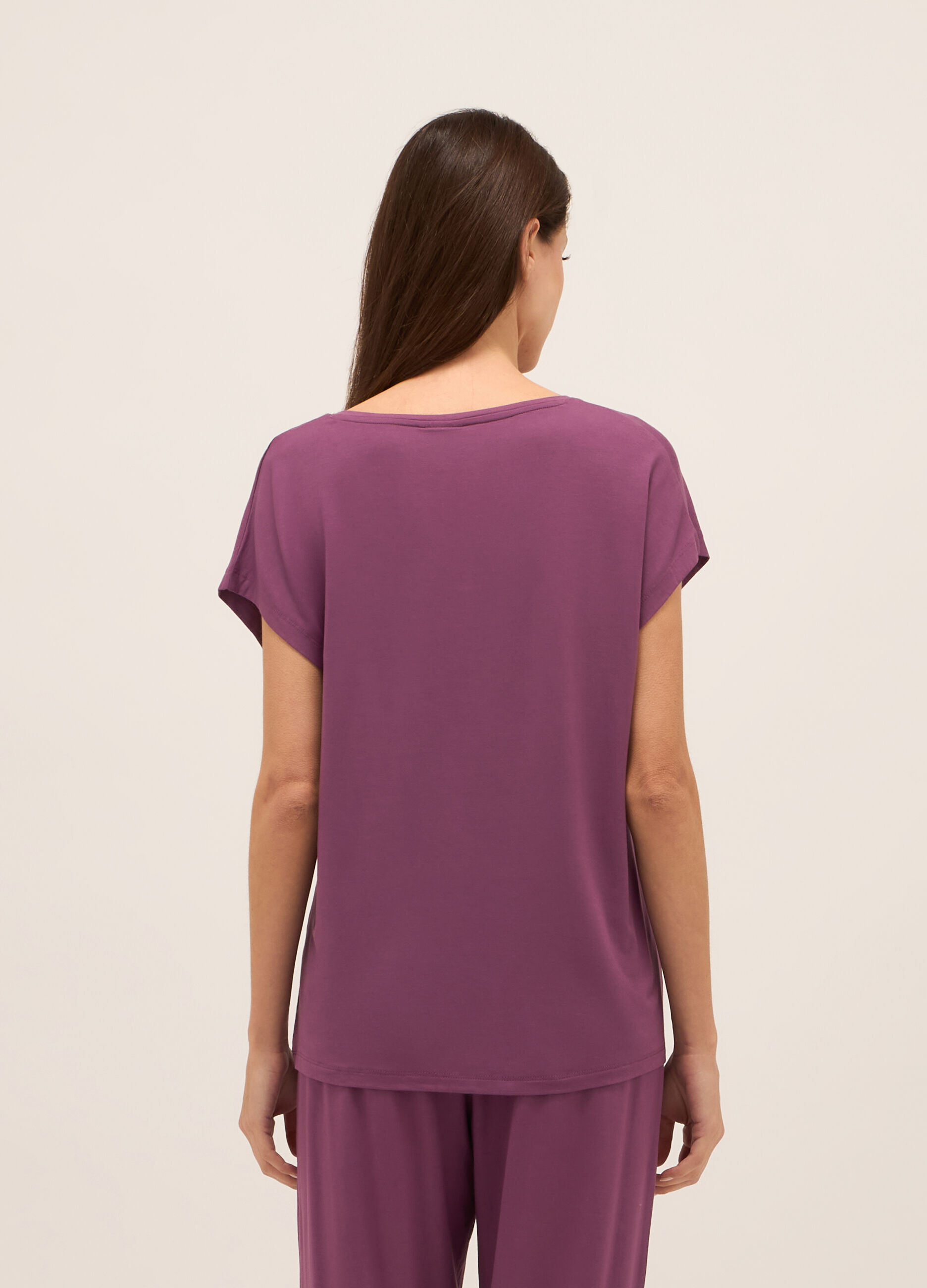 Top pigiama in modal stretch donna_1