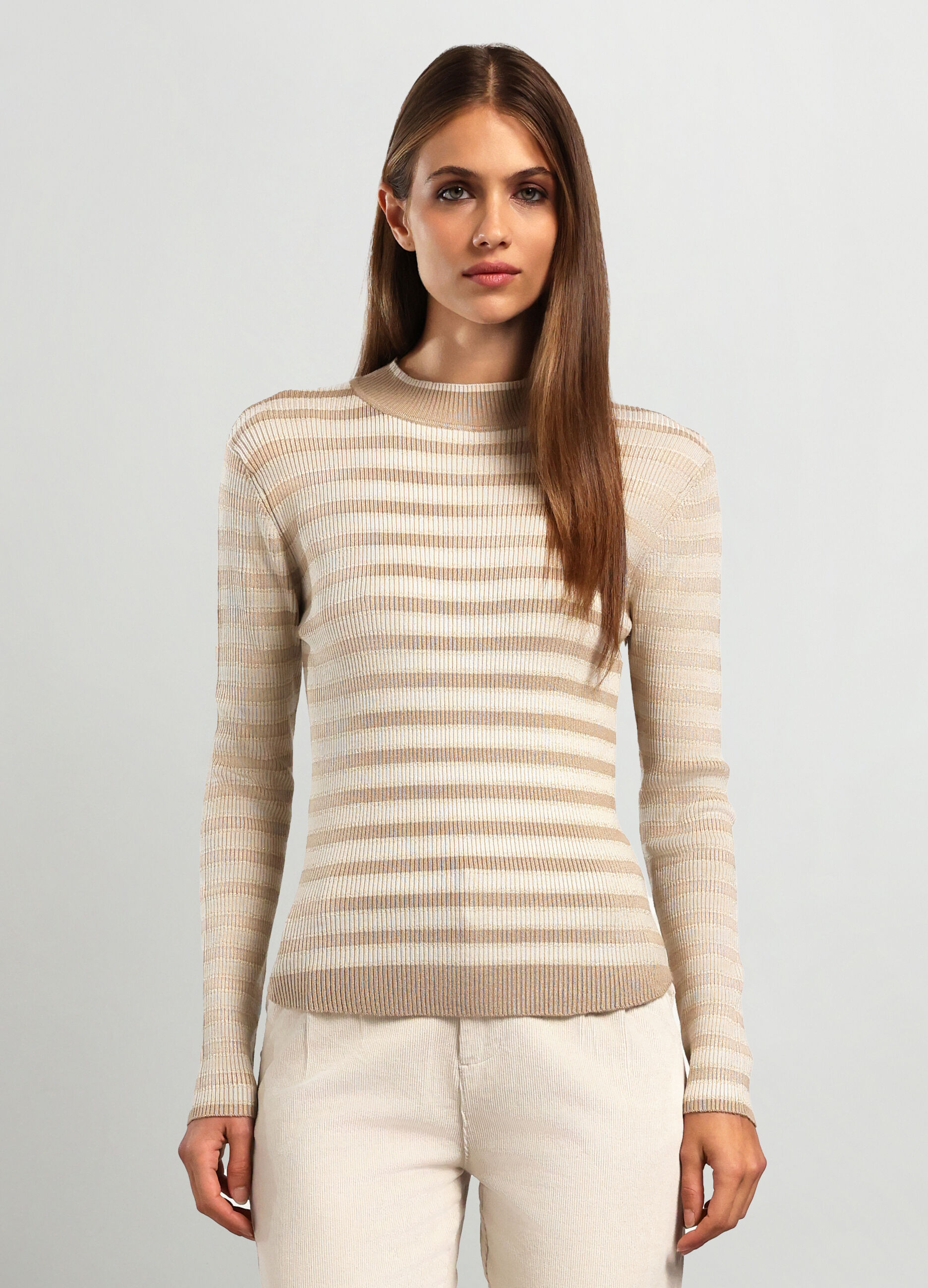 Tricot in costina misto viscosa donna_0