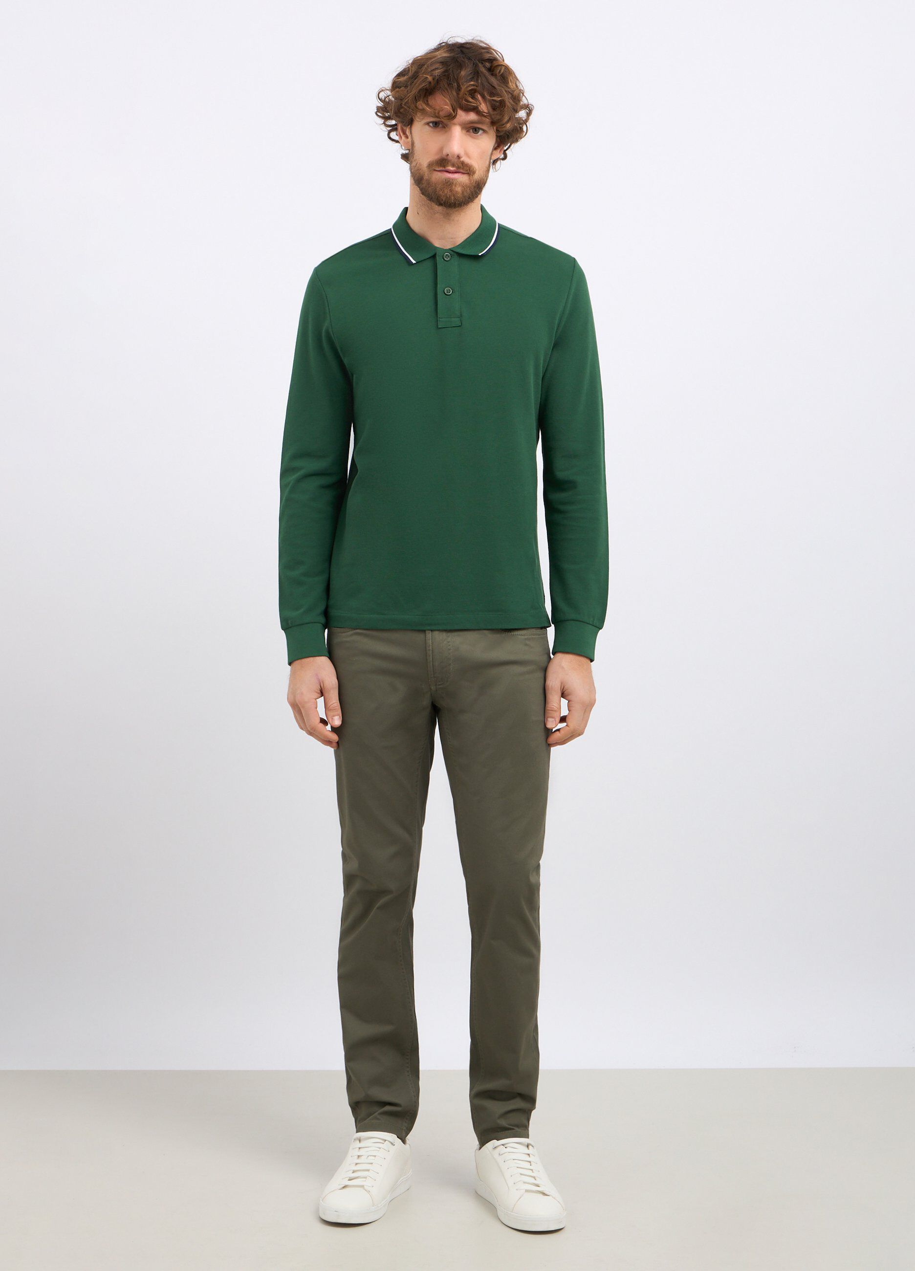 Pantaloni in cotone stretch uomo_0