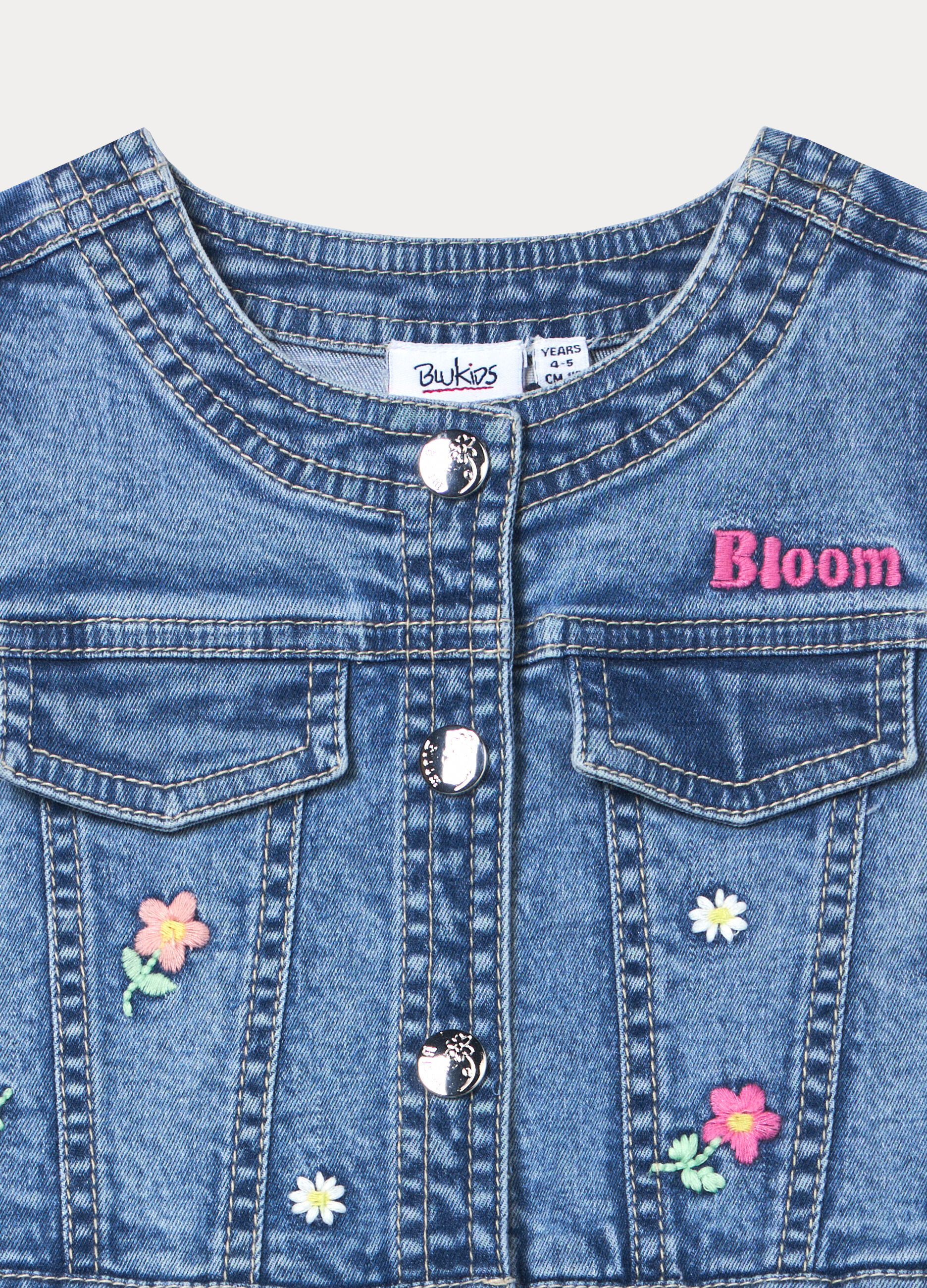 Vestito in denim stretch bambina_2