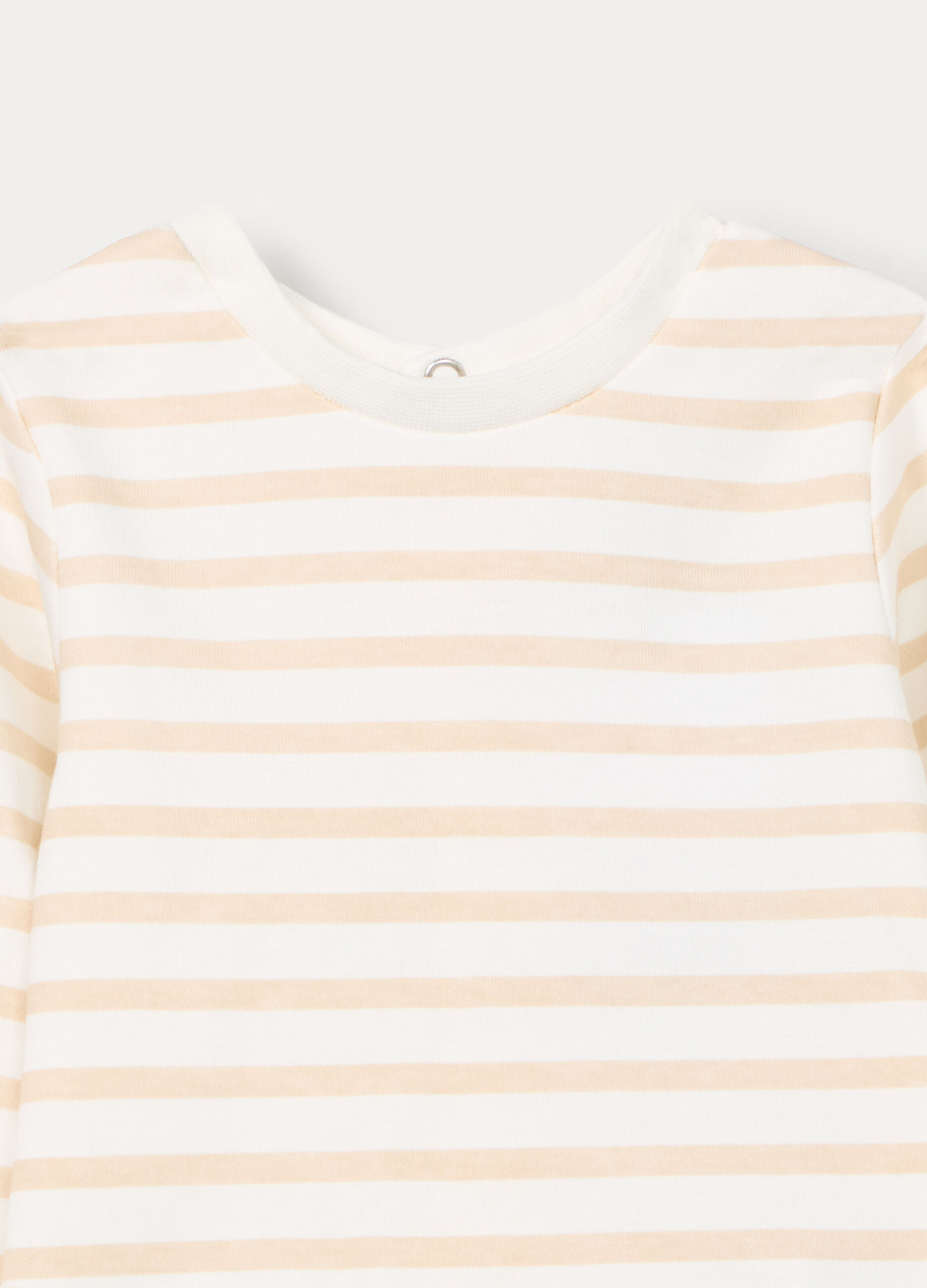 Jogging set in french terry di puro cotone neonato_2