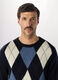 Maglione girocollo con rombi uomo_2