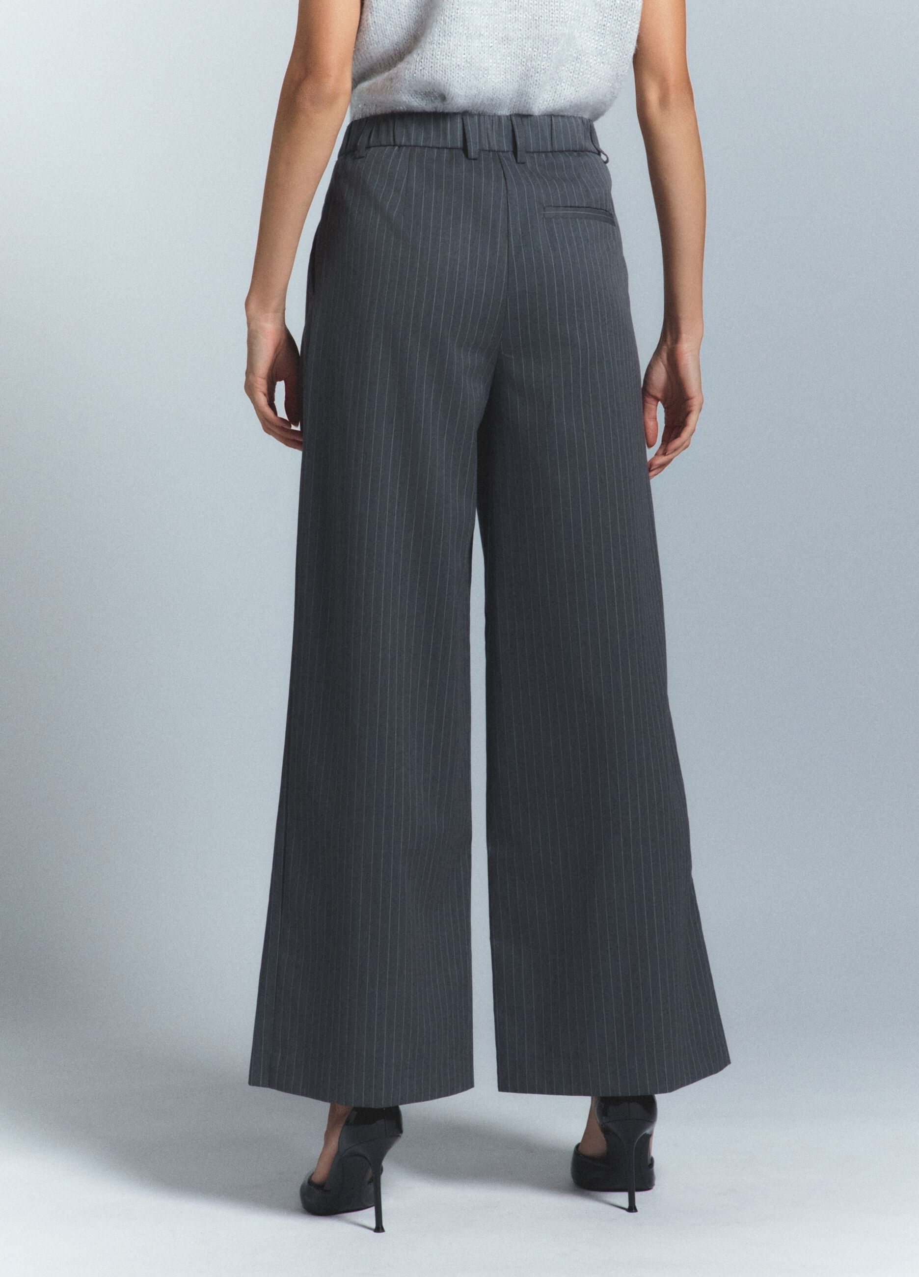 Pantaloni Palazzo Formal Fit misto lana donna_3