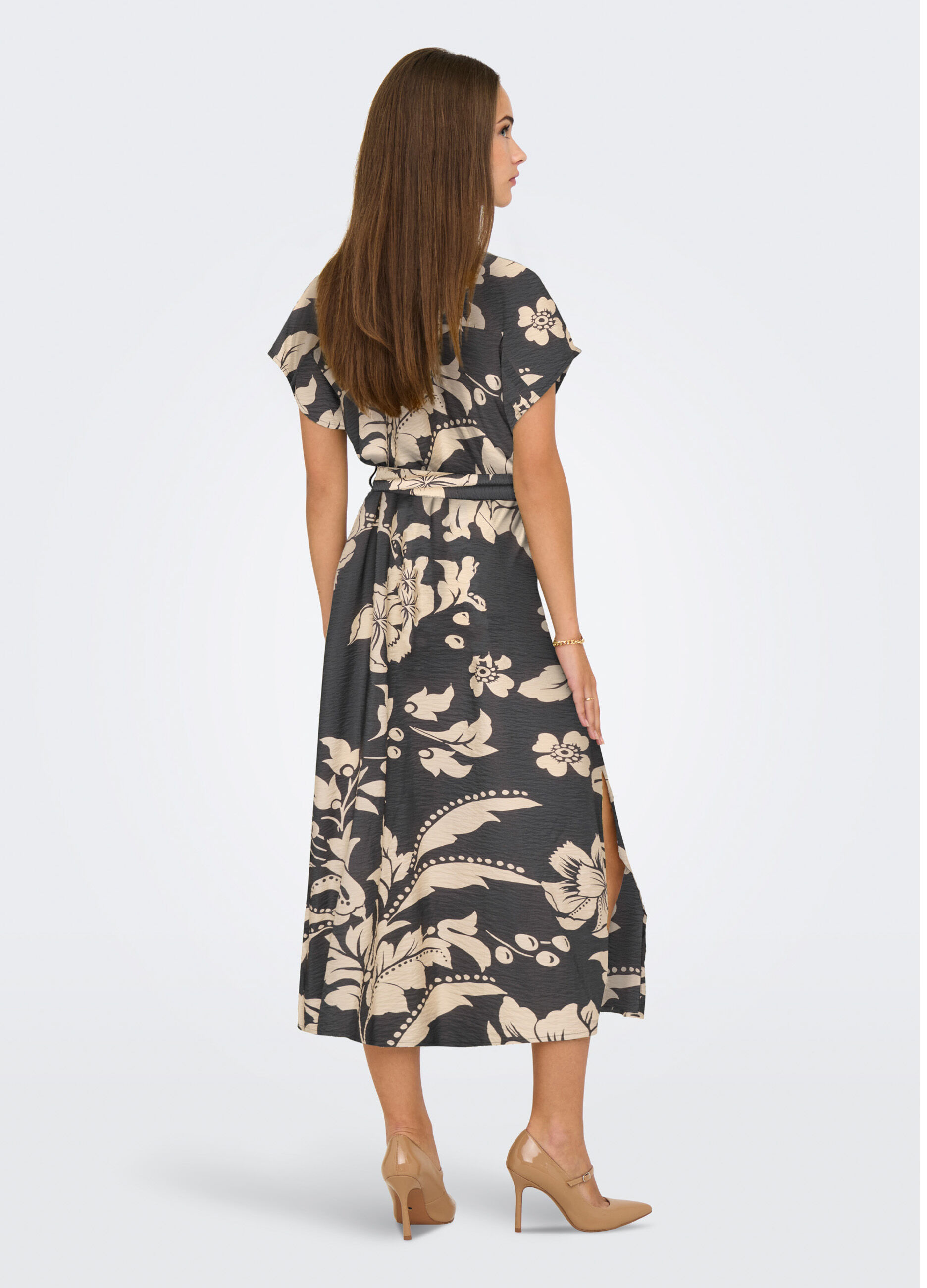 Vestito midi con scollo a V_1