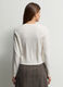 Cardigan girocollo in maglia rasata donna_1