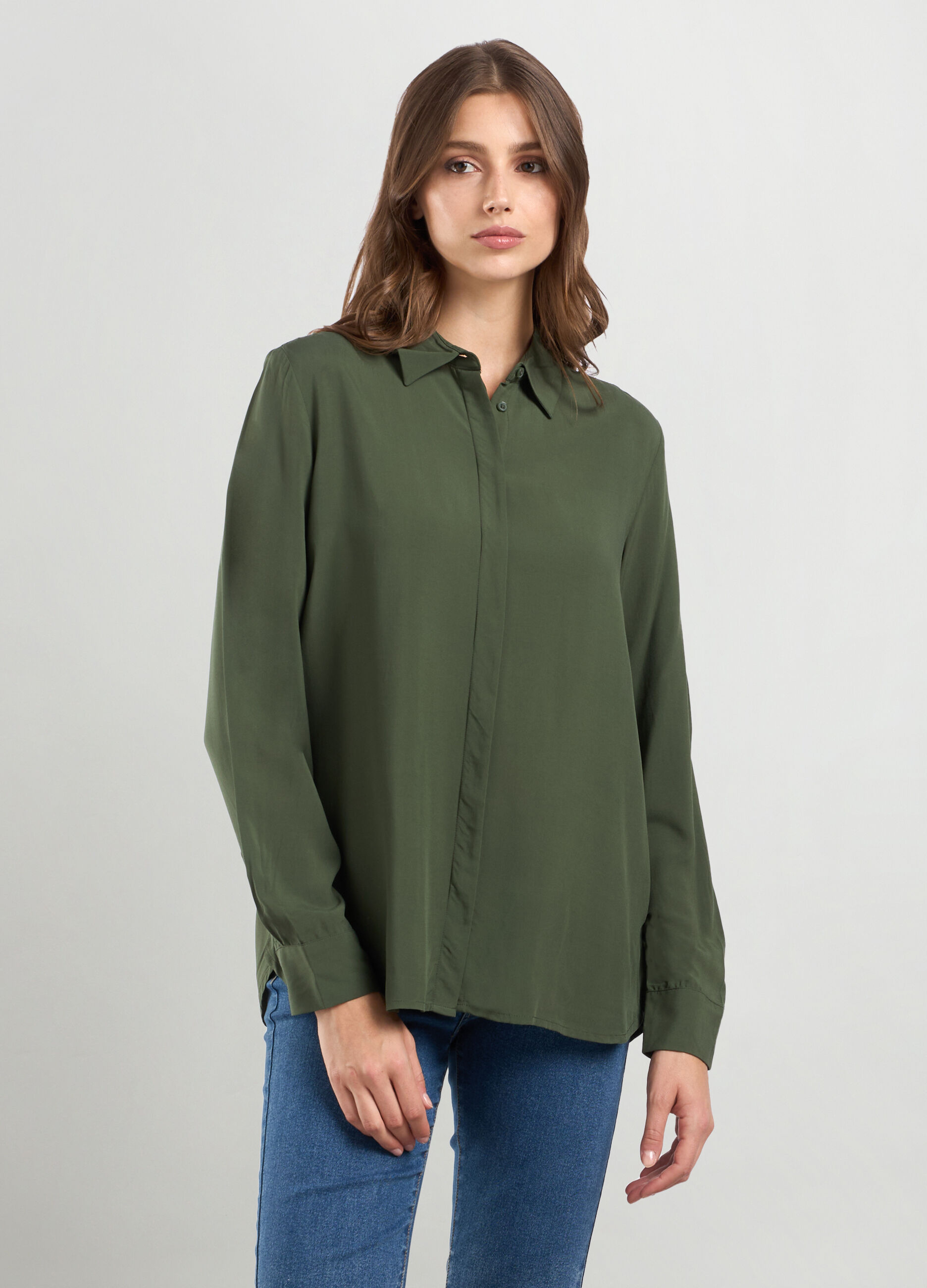 Camicia in pura viscosa donna_0