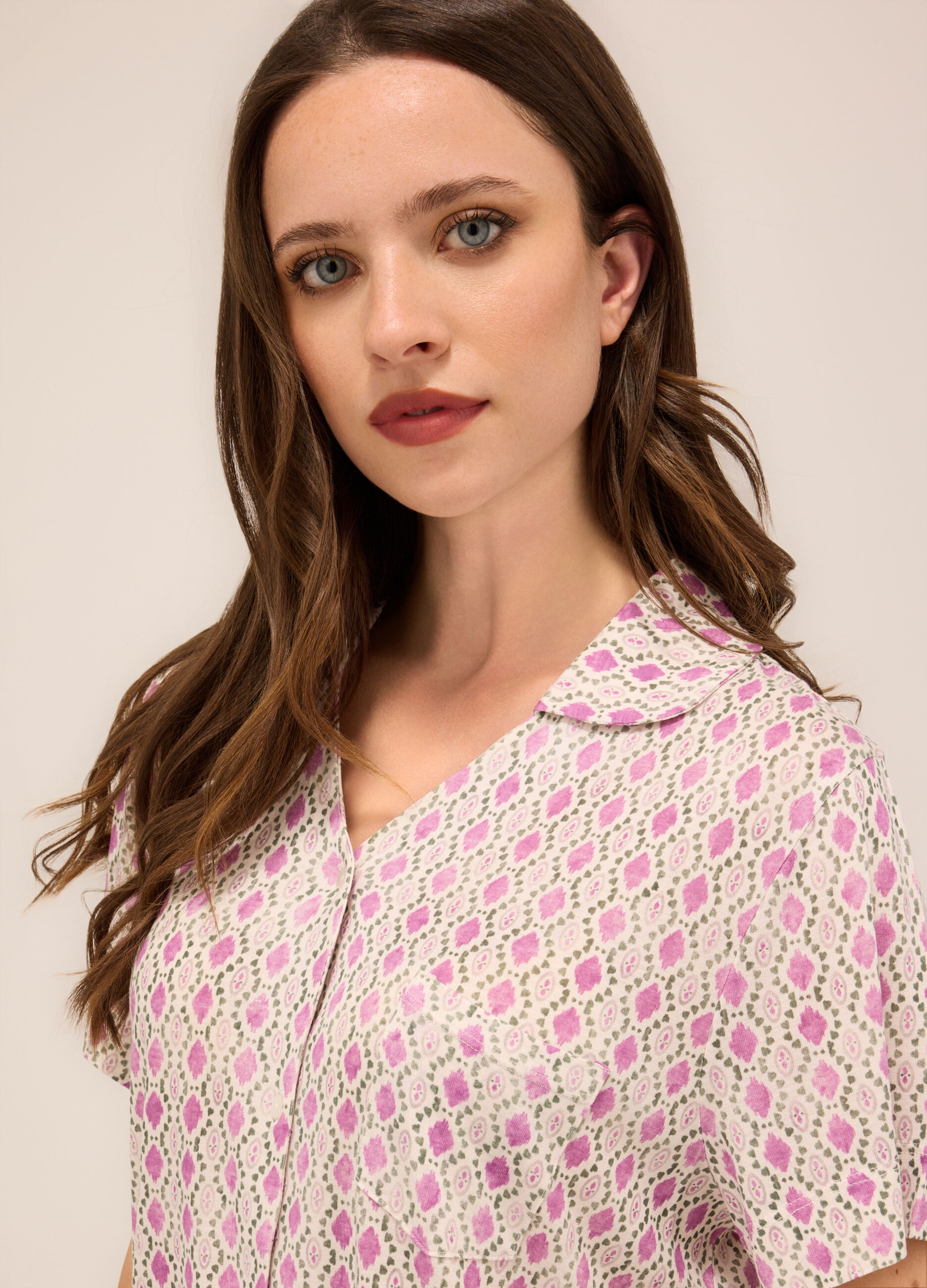 Set pigiama in jersey di pura viscosa donna_2