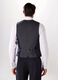 Gilet in tessuto stretch gessato uomo_1