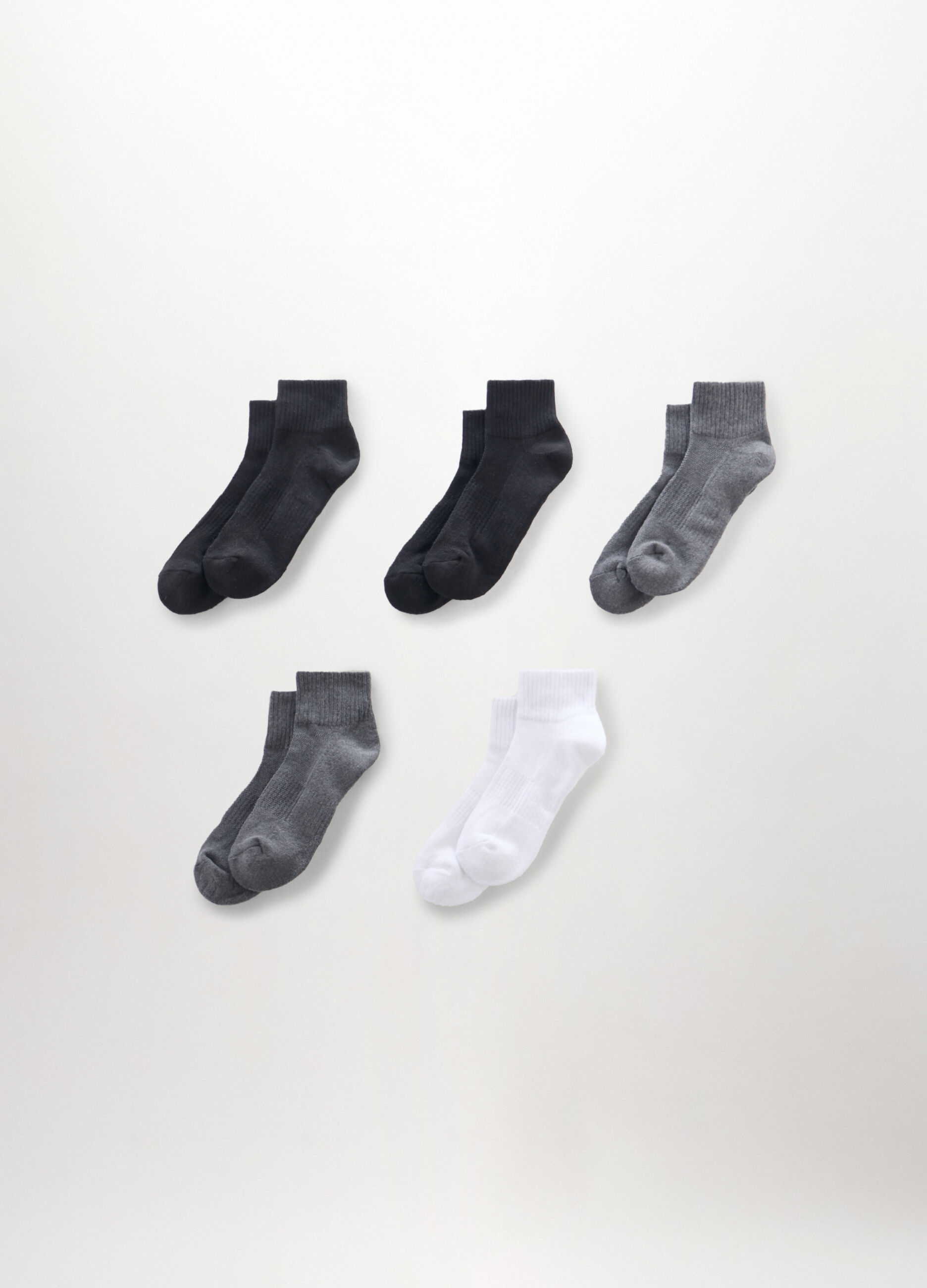 5 pack calze alla caviglia in misto cotone uomo_0