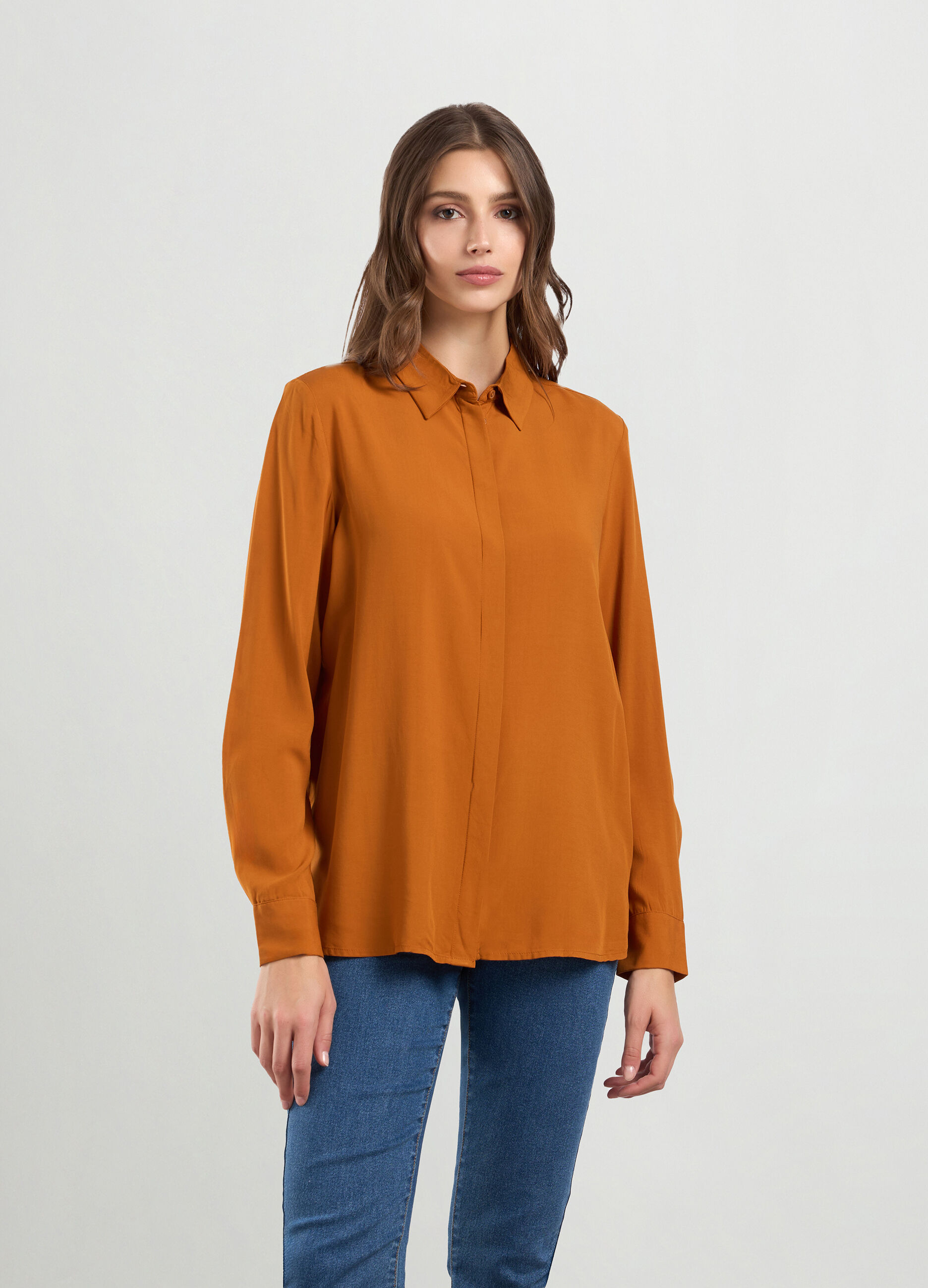 Camicia in pura viscosa donna_0