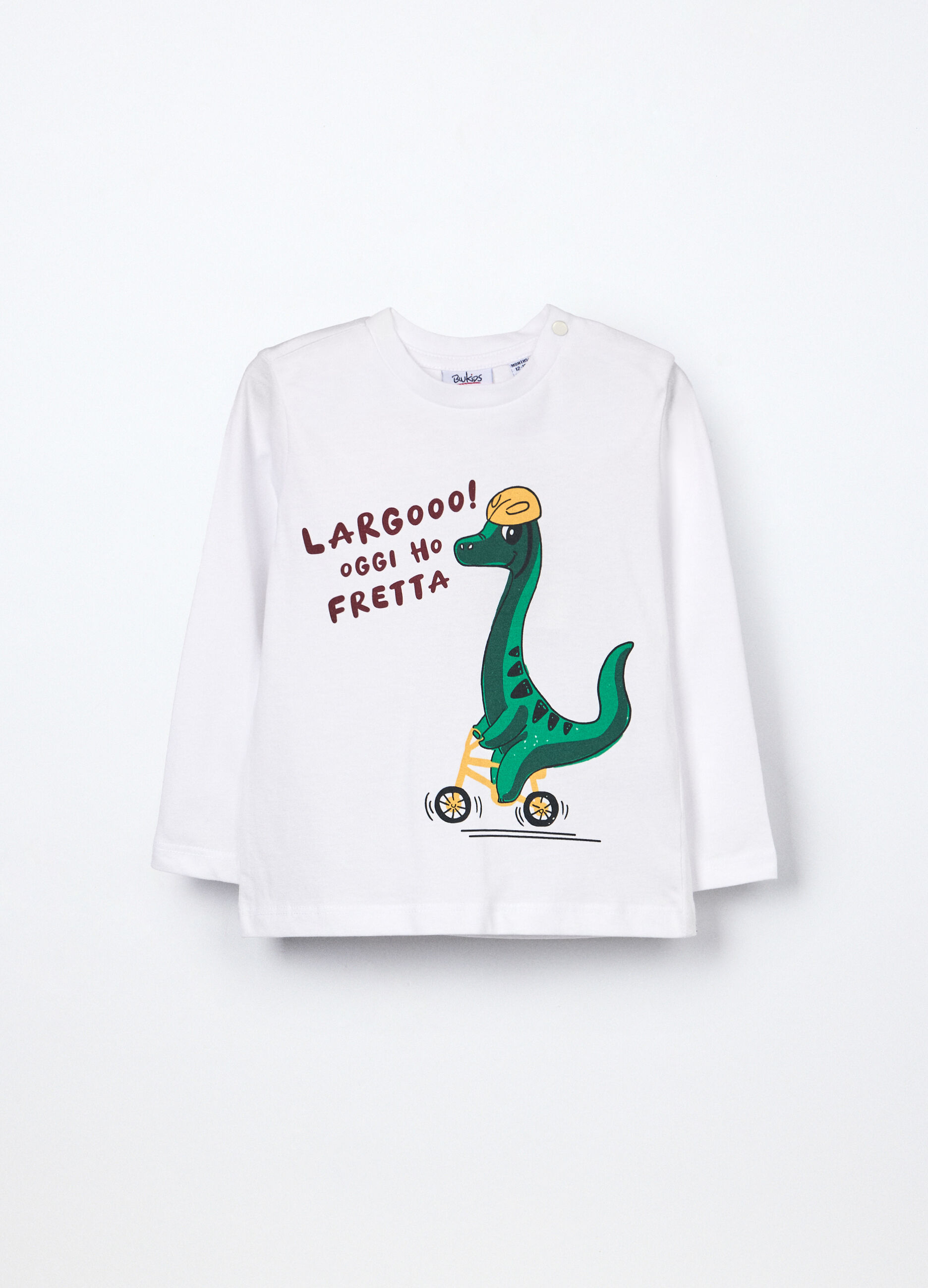 T-shirt in jersey di puro cotone neonato_0