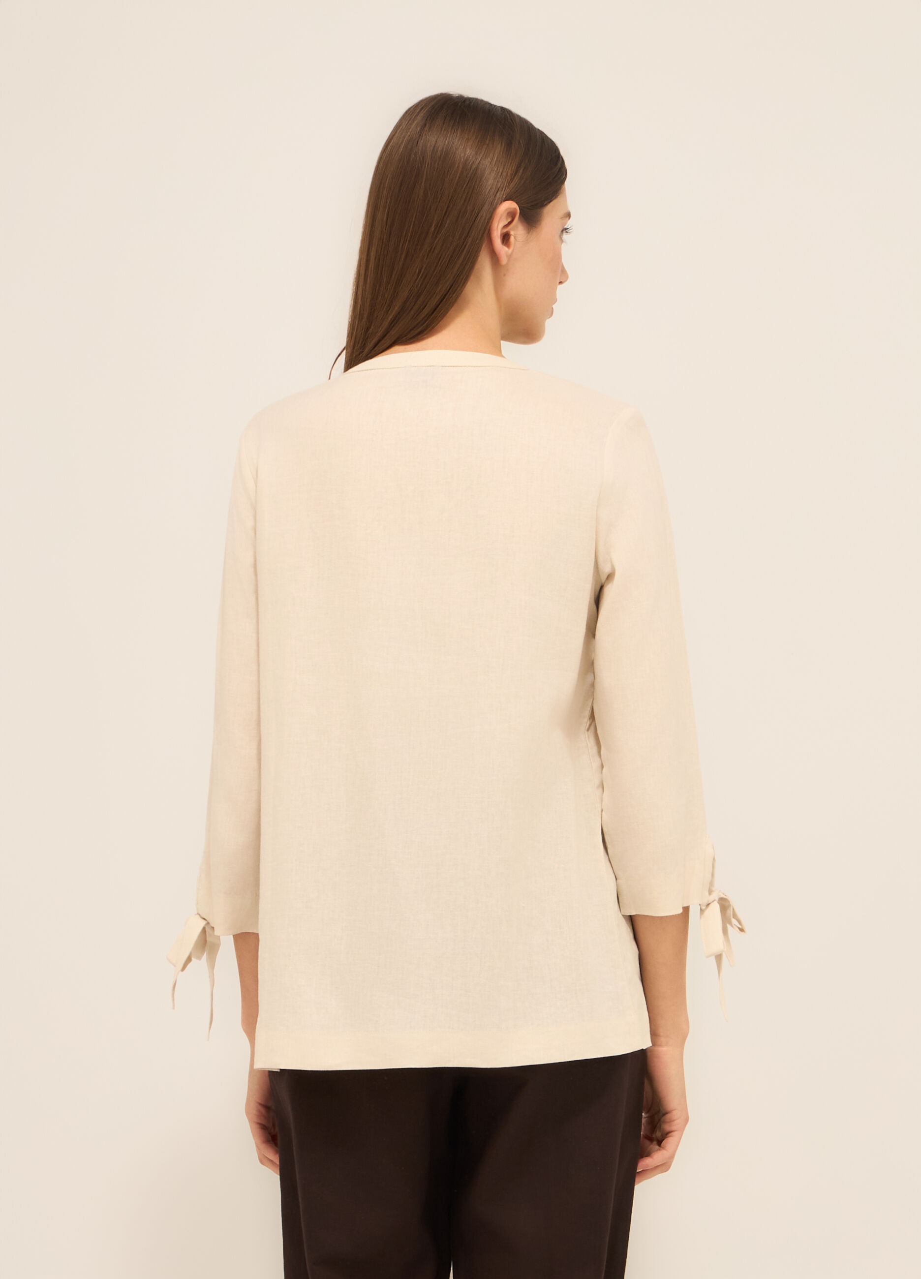 Blusa misto lino donna_1