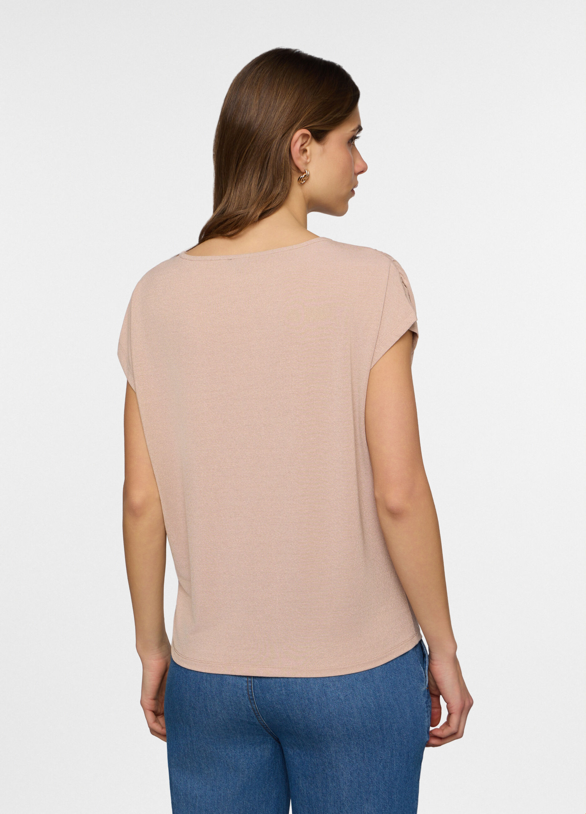 T-shirt girocollo stretch donna_1