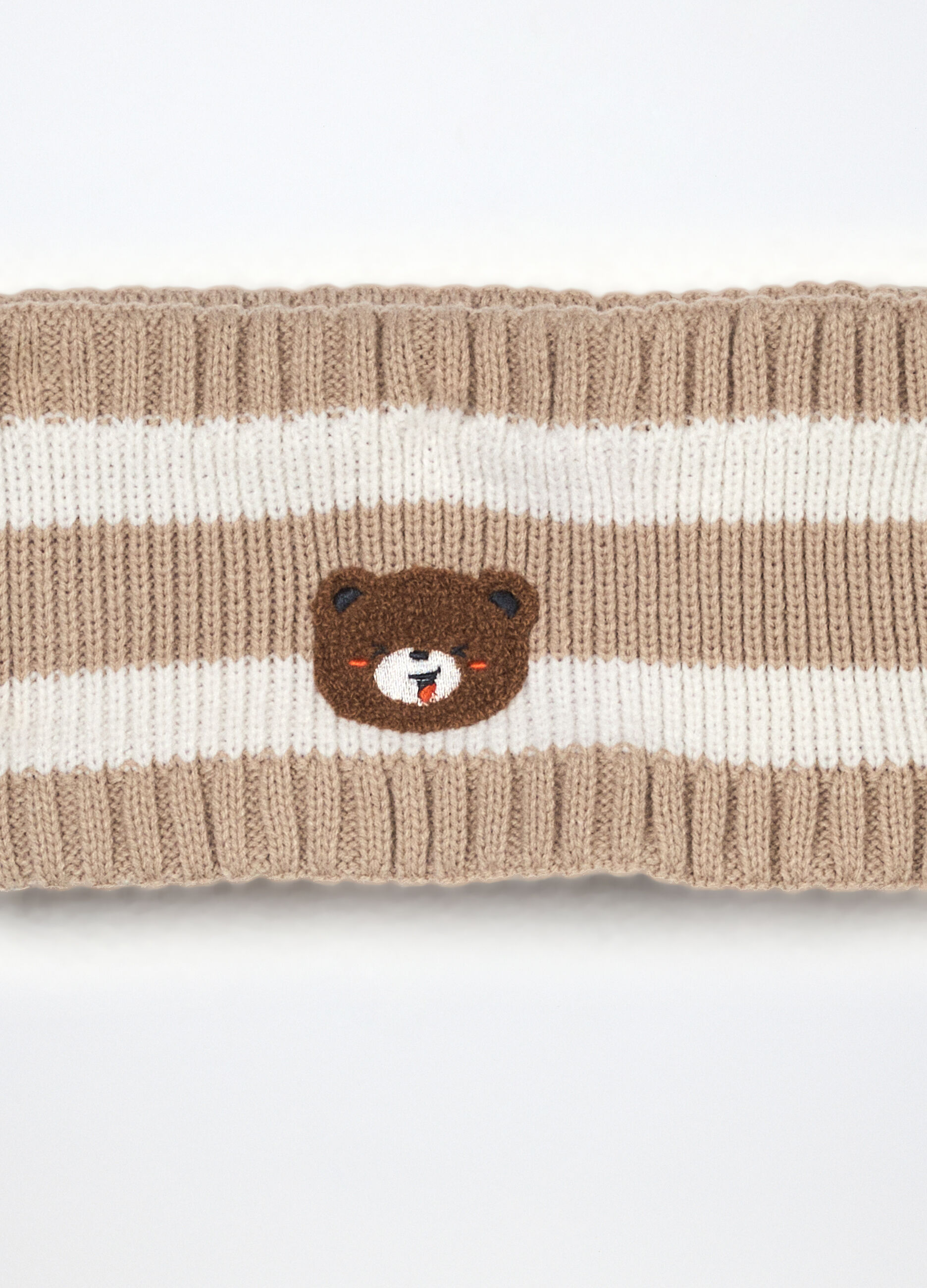 Scaldacollo tricot a righe neonato_2