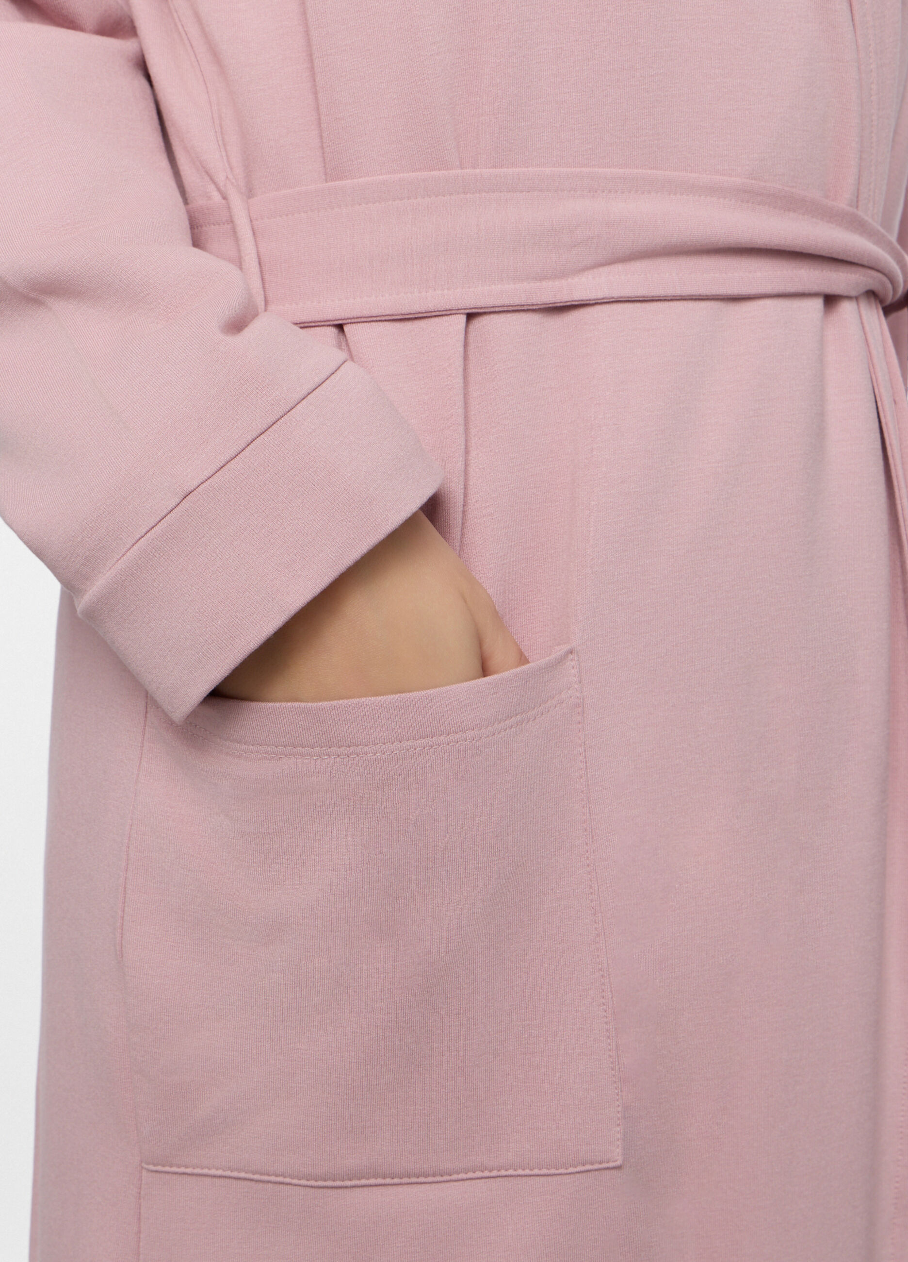 Vestaglia in misto viscosa fleece donna_2