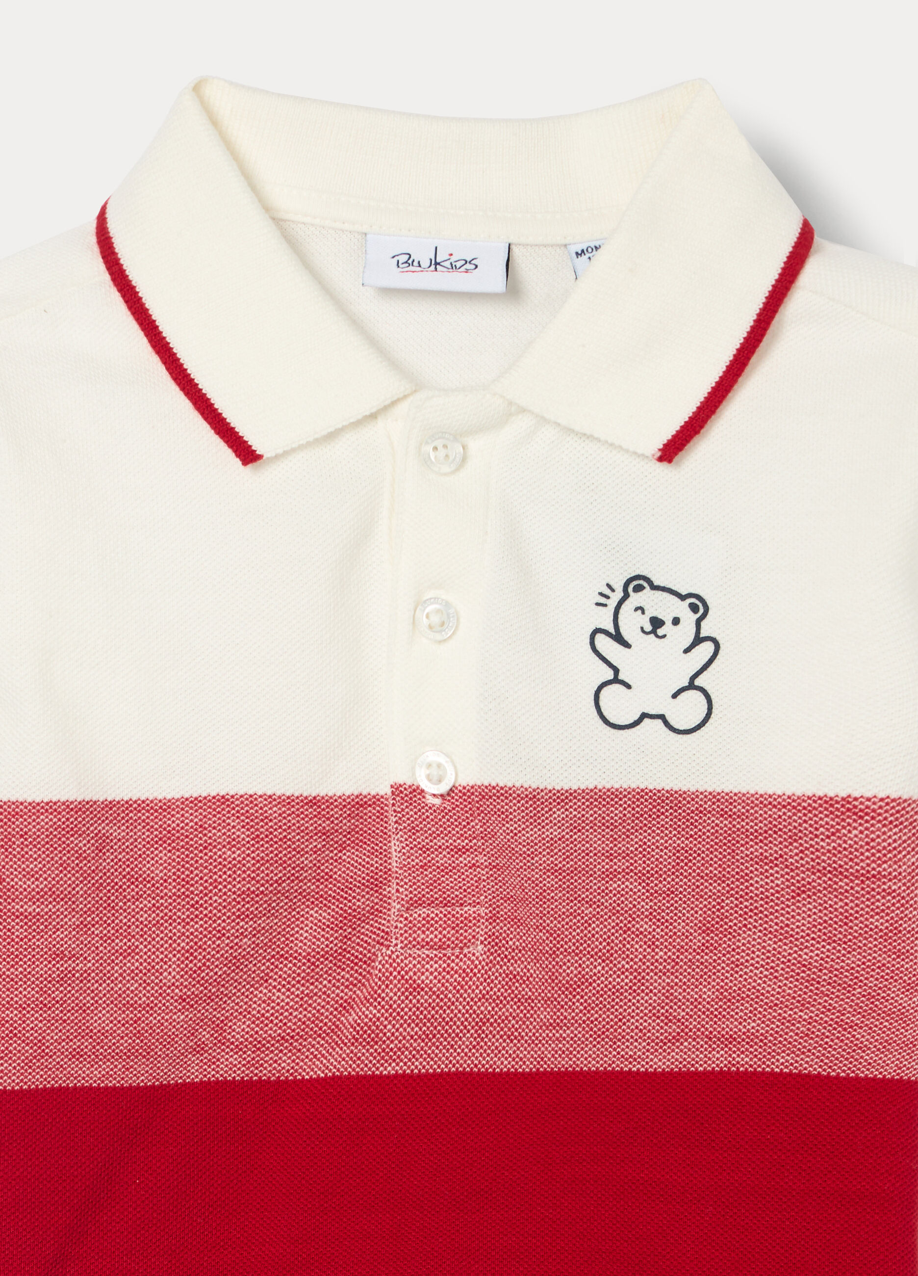 Polo in puro cotone Piquet bimbo_2