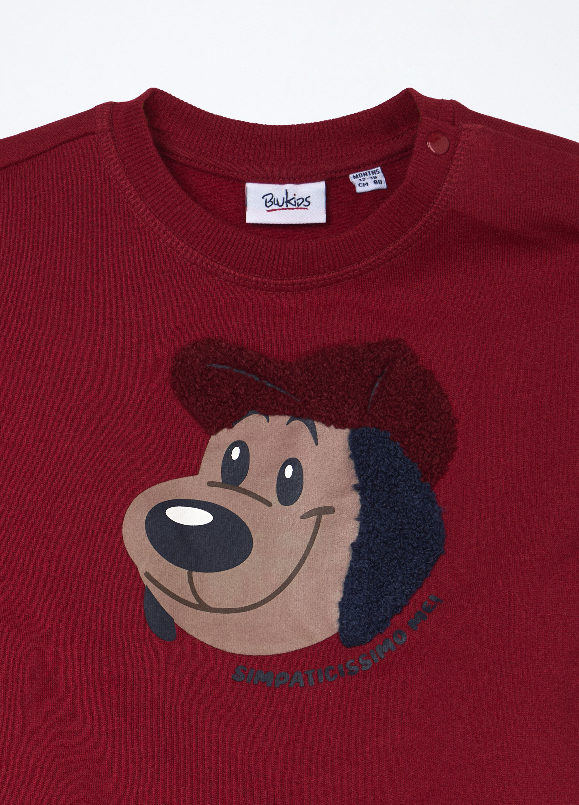 Felpa in french terry di puro cotone neonato_2