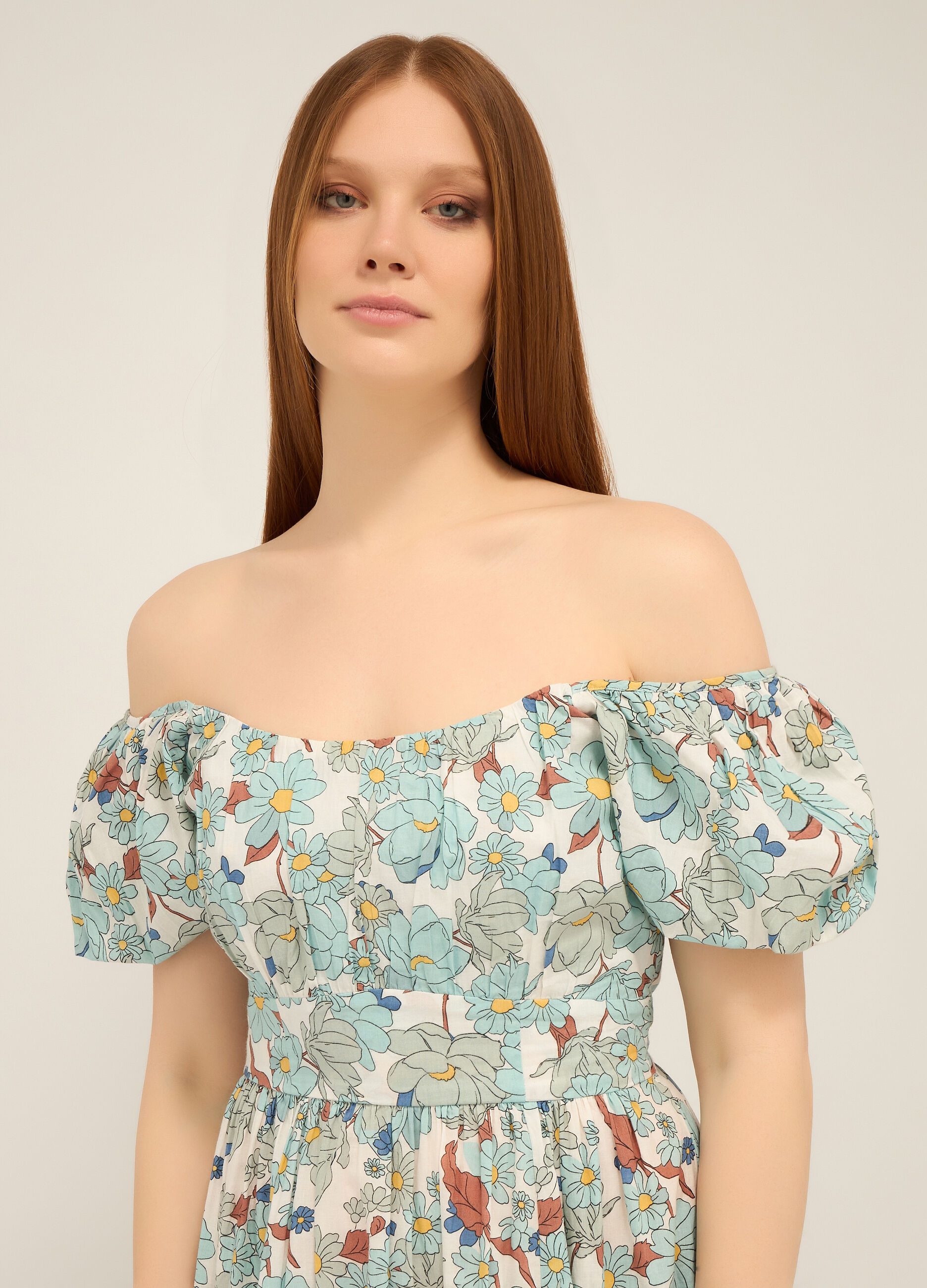 Abito lungo in puro cotone donna_2