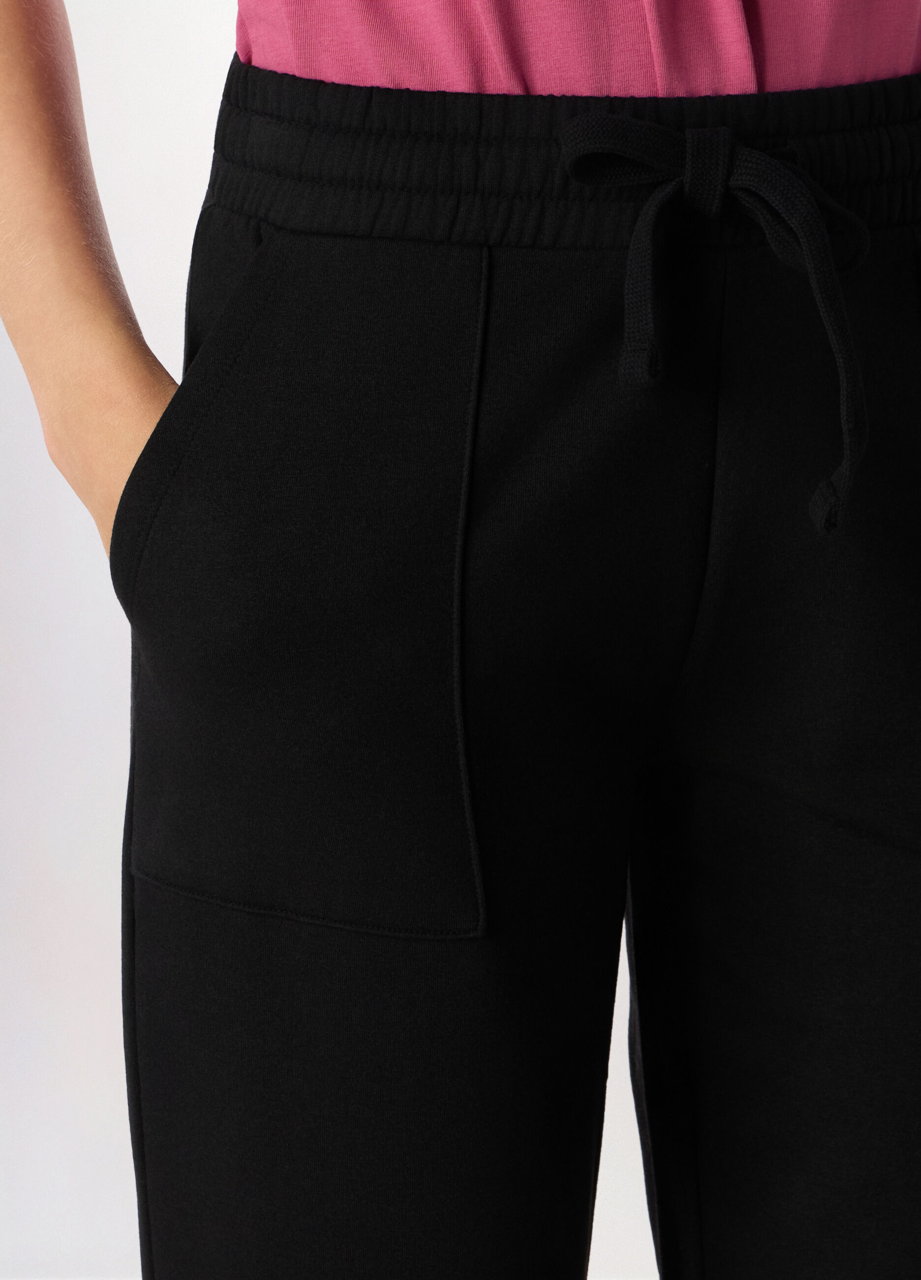 Jogger misto cotone fleece Holistic fitness donna_2