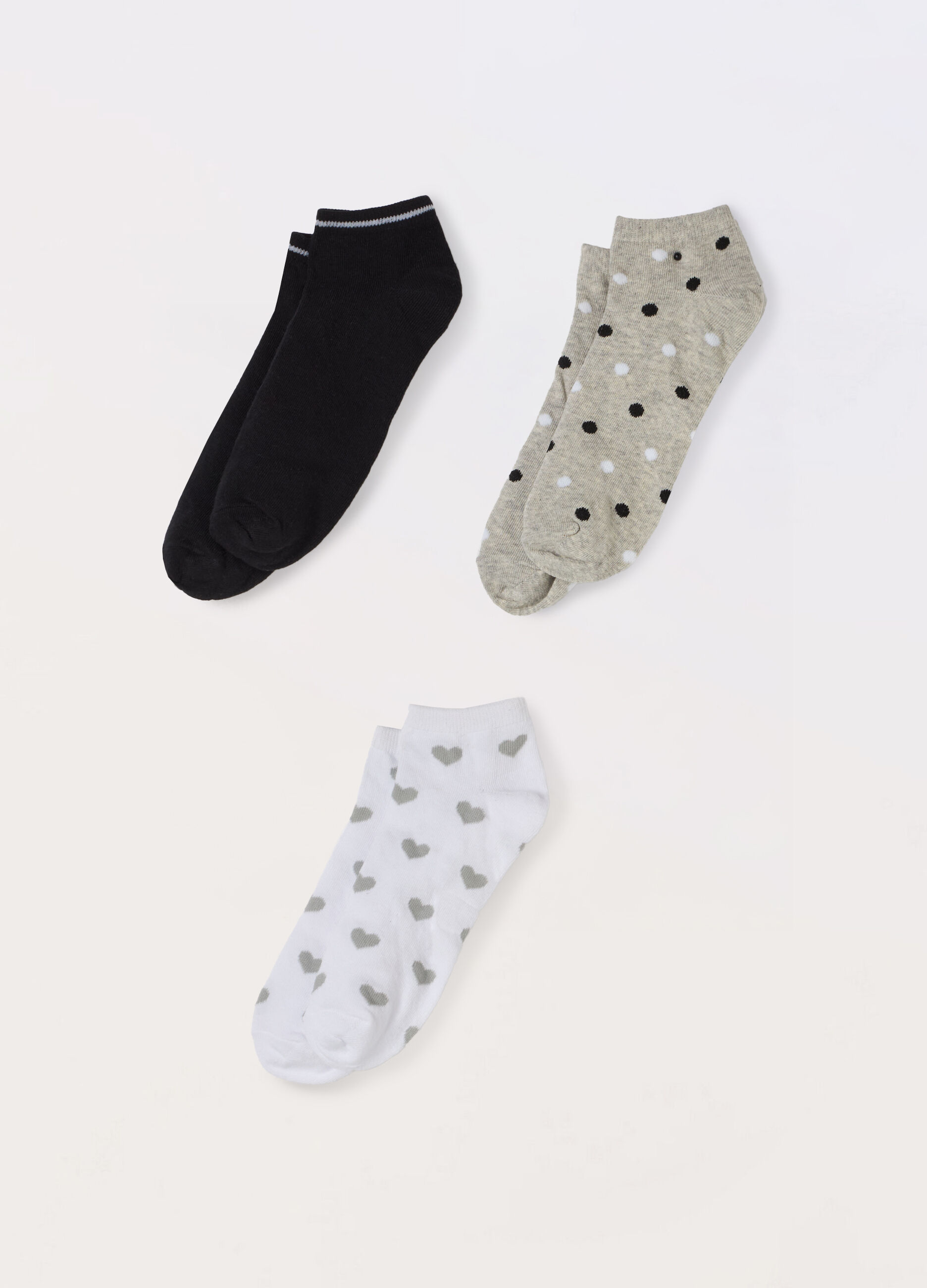 Pack 3 calze corte misto cotone donna_0
