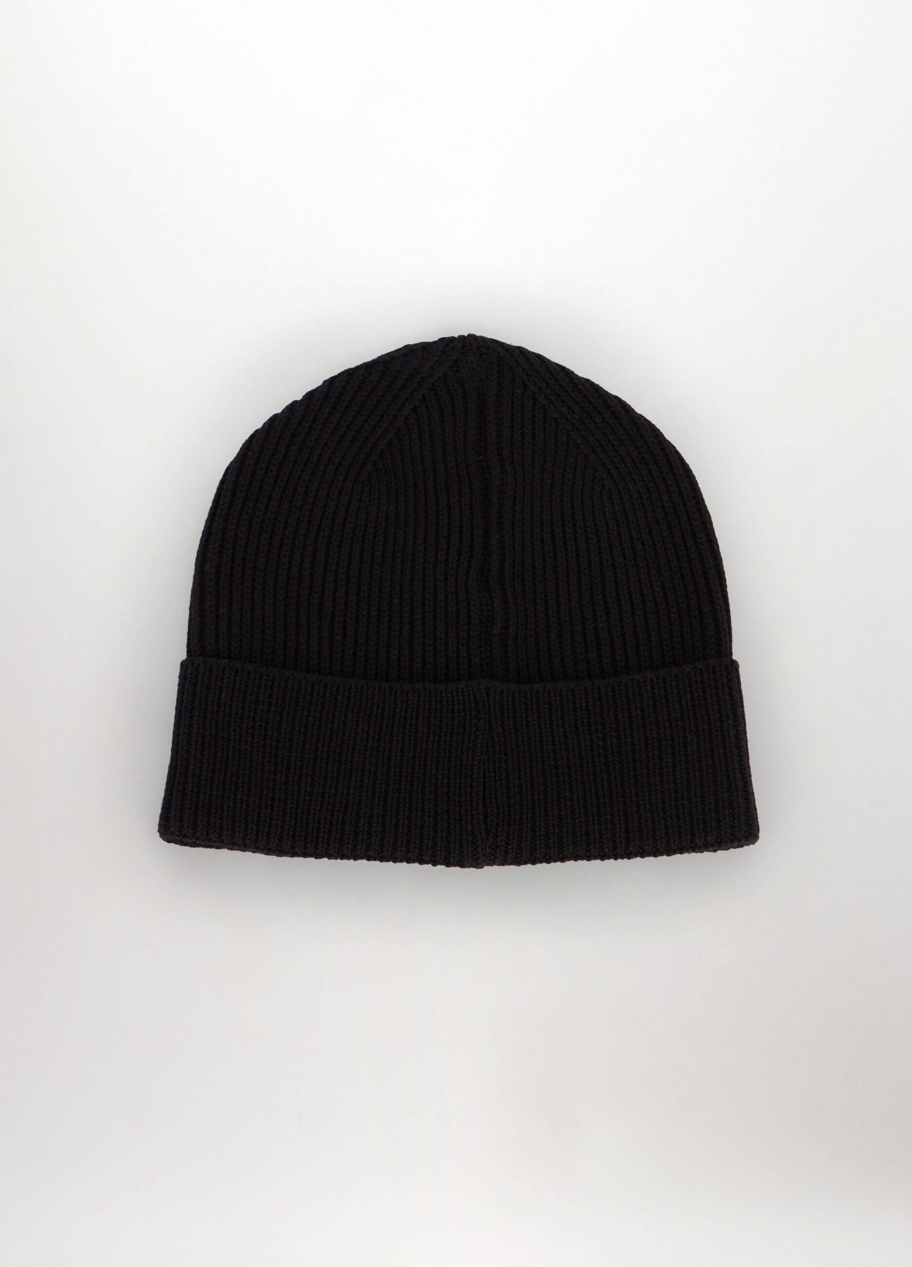 Berretto in misto cotone con logo uomo_1