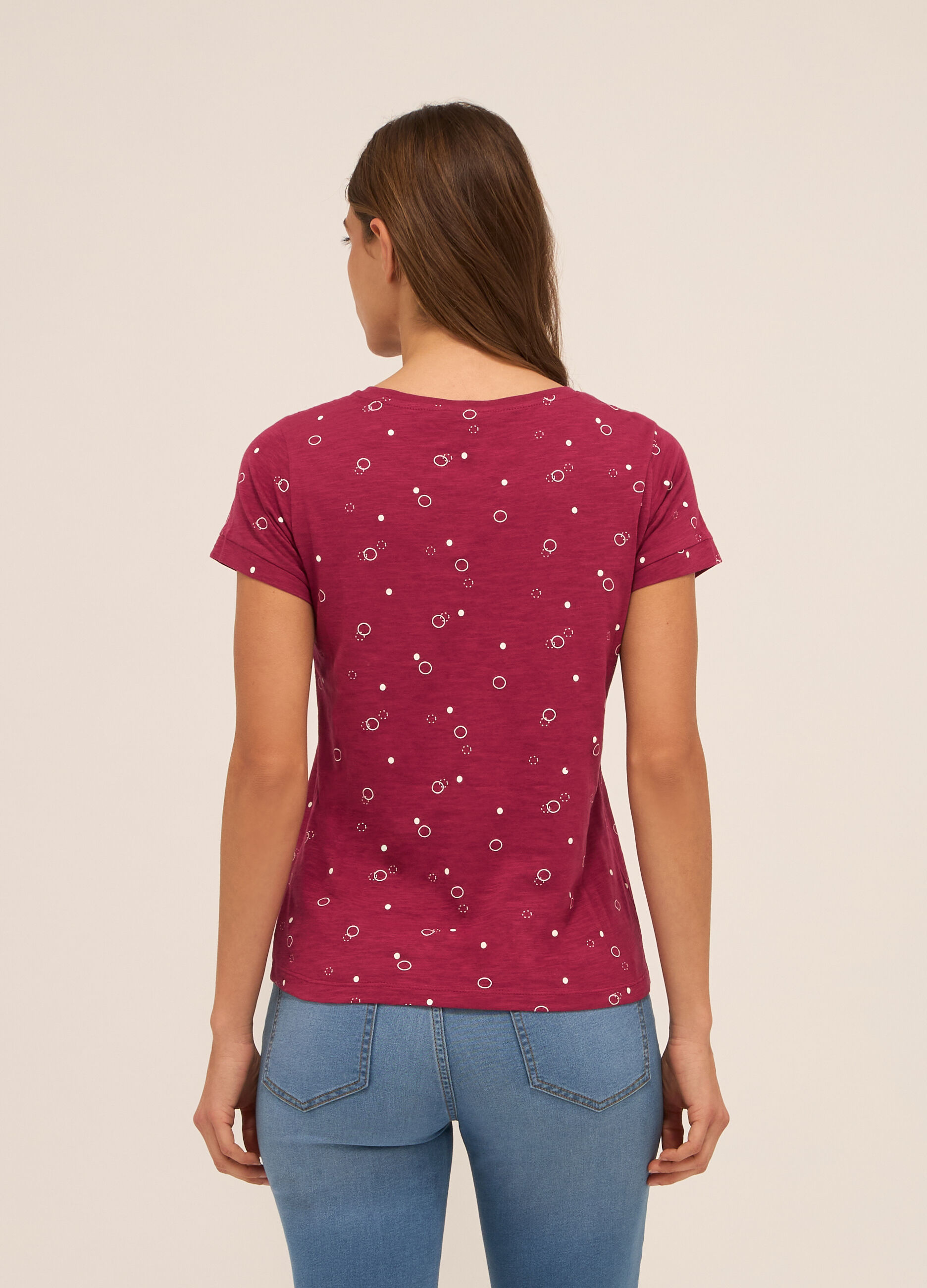 T-shirt in puro cotone donna_1