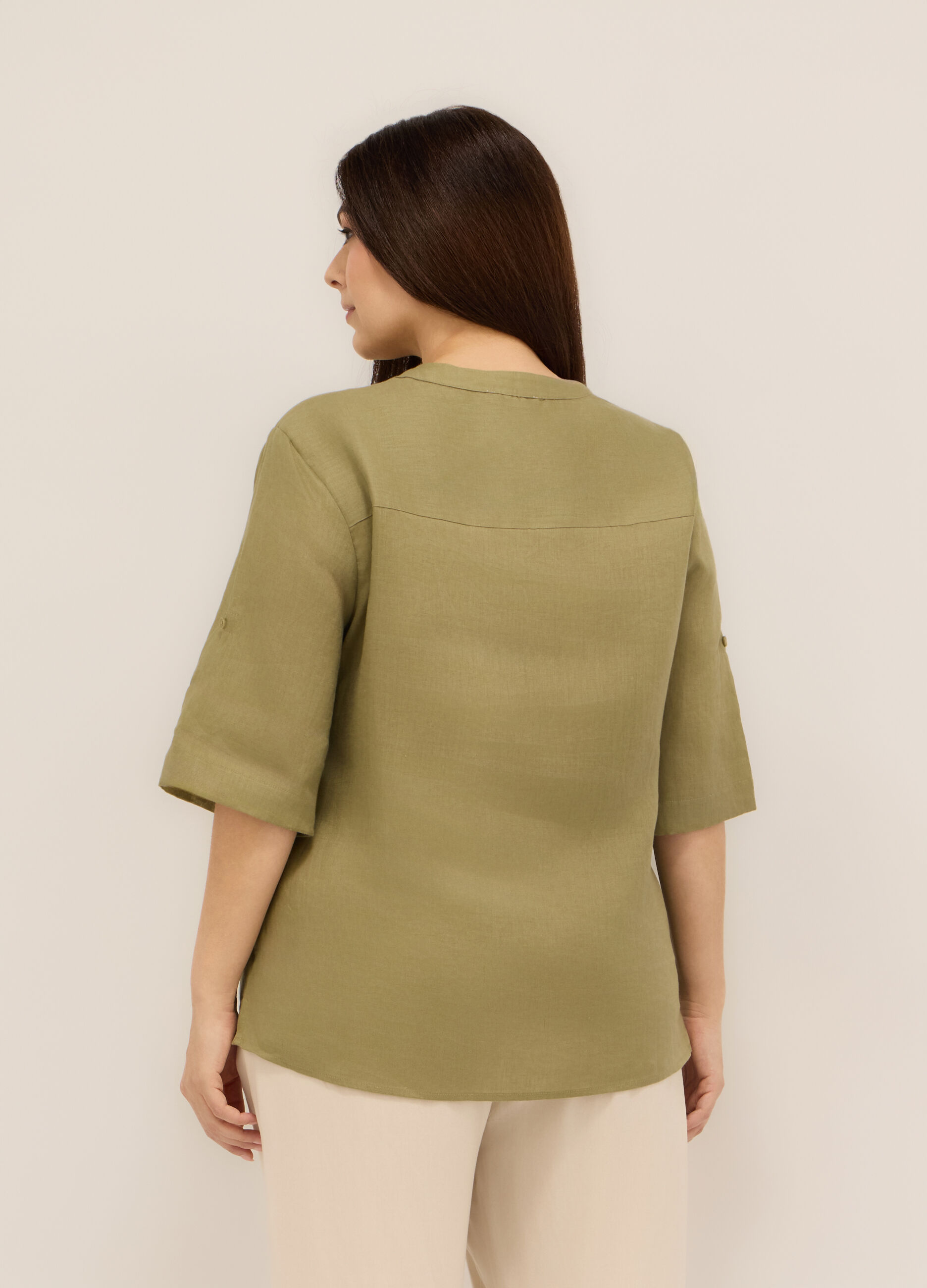 Camicia puro lino donna curvy_0