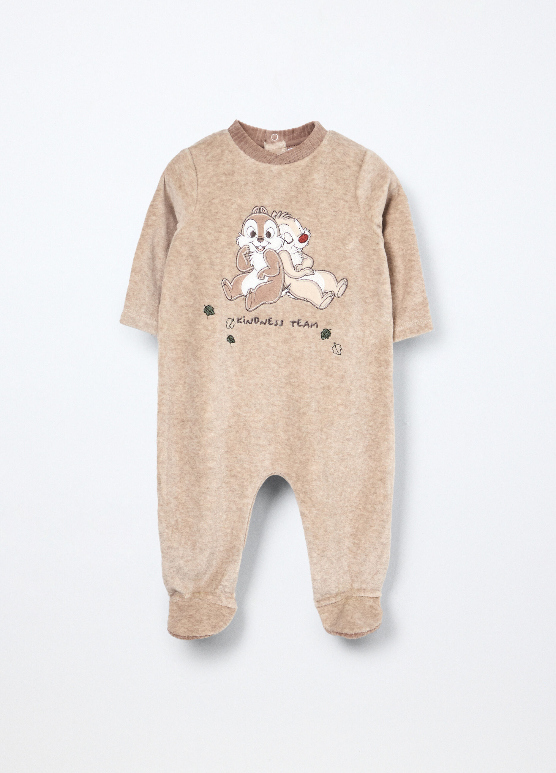 Tutina misto cotone velour neonato_0