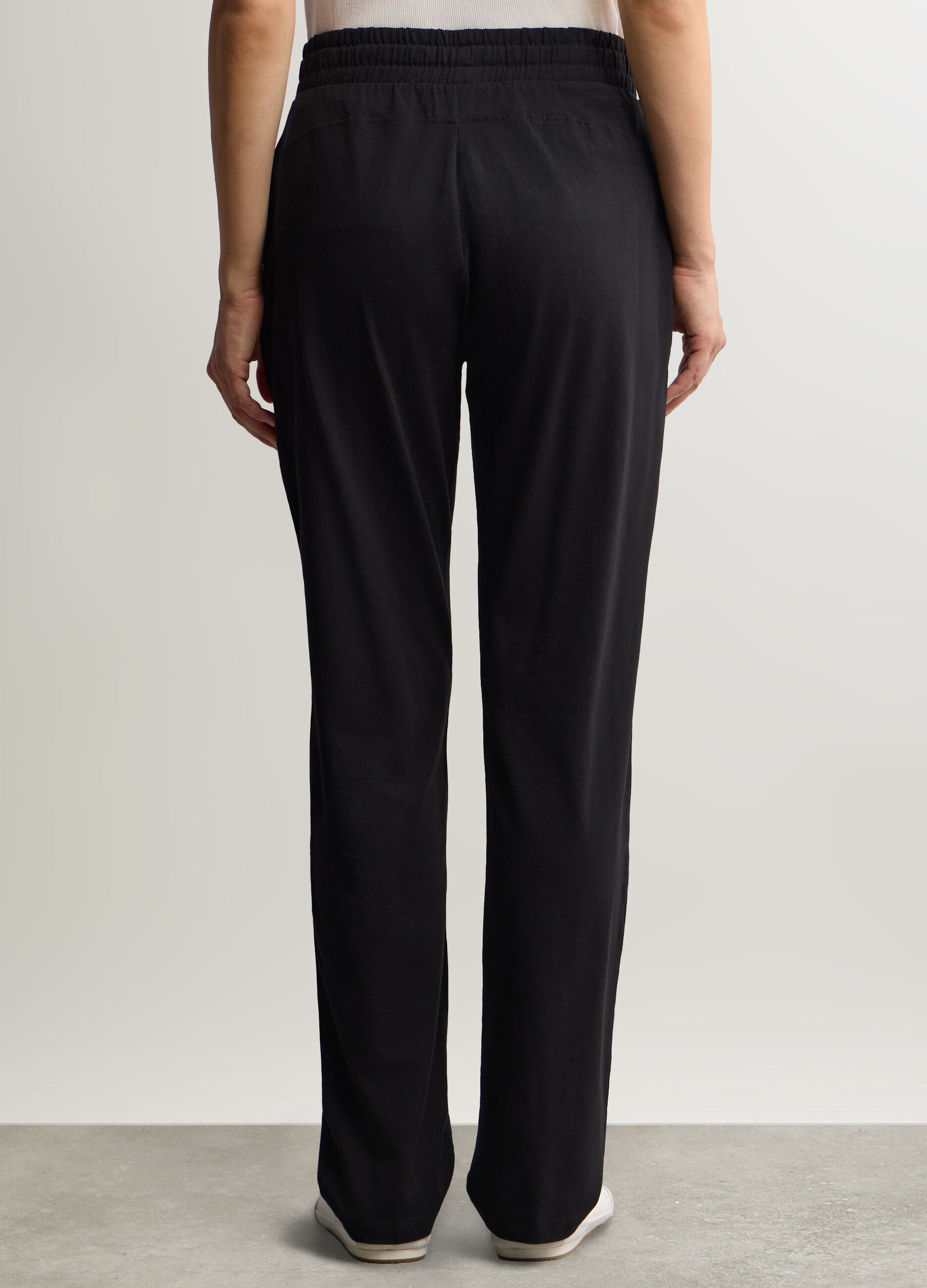 Jogger Fit Regular in jersey di cotone stretch donna_2