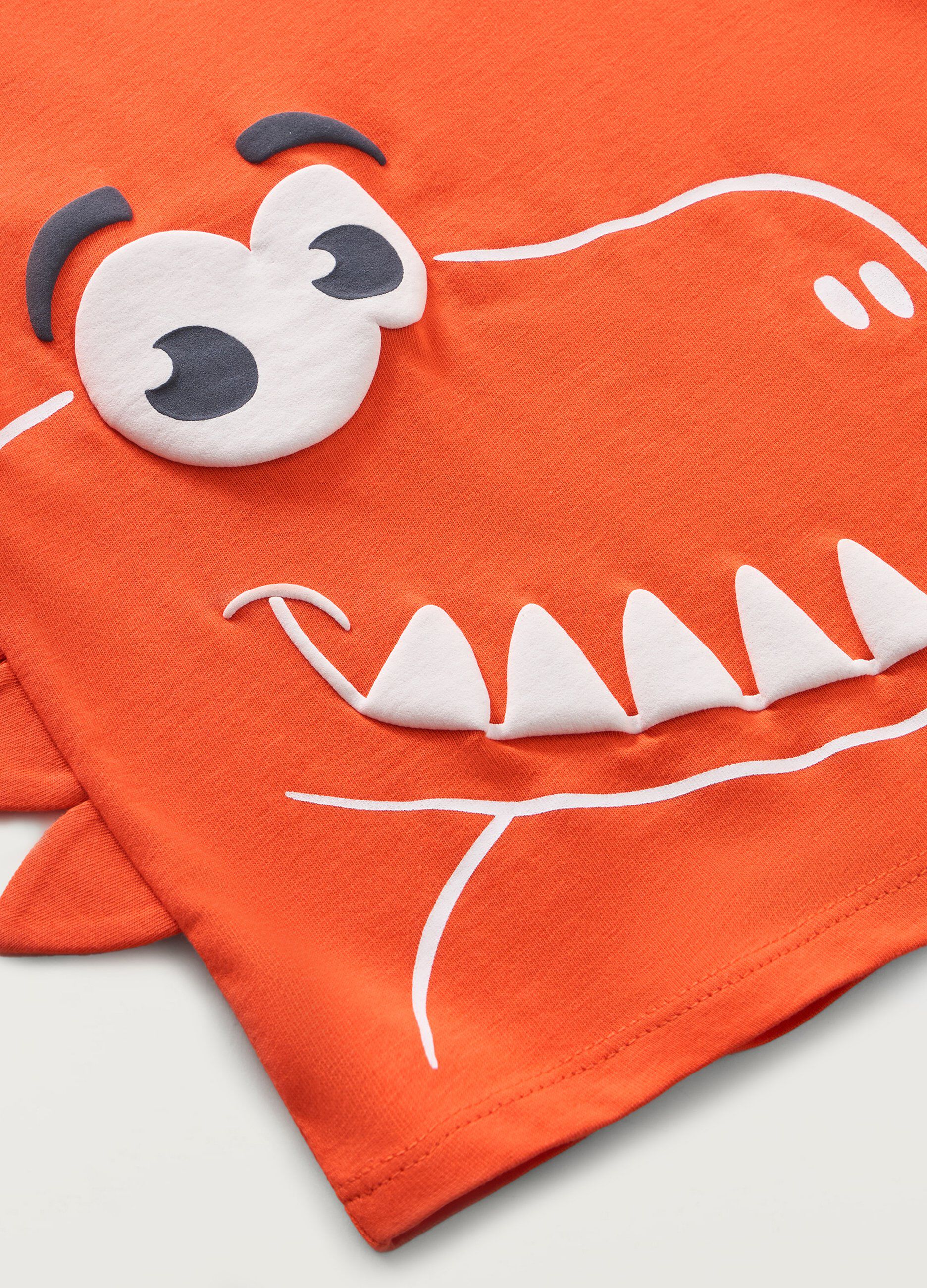 T-shirt in puro cotone con applicazione neonato_1