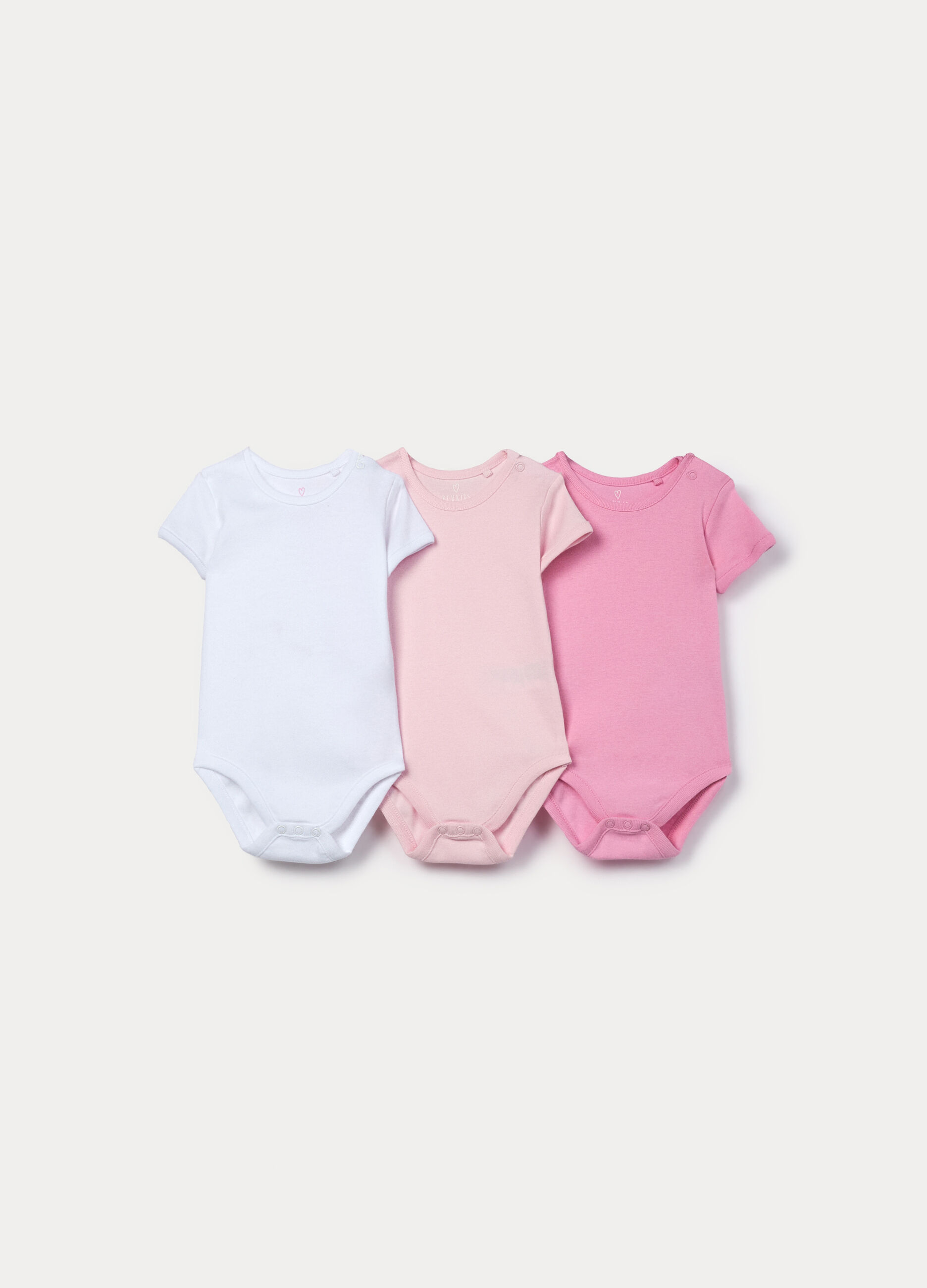 Pack 3 body in puro cotone neonata_0