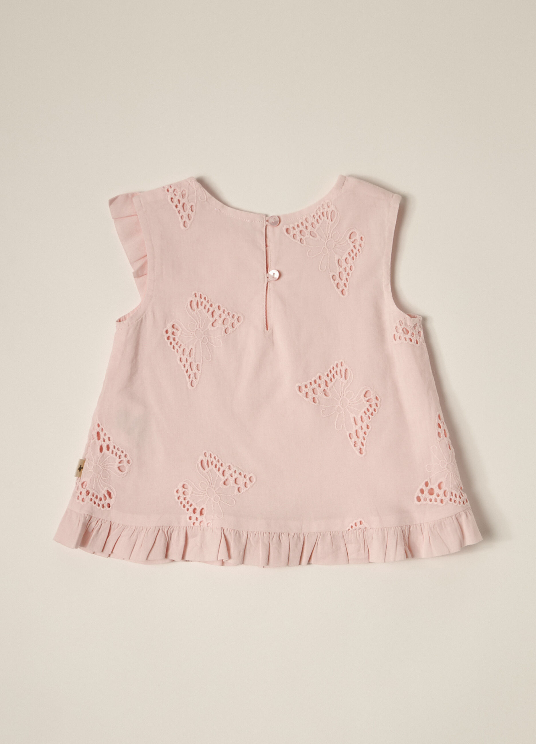 Blusa in puro cotone Sangallo IANA neonata_2